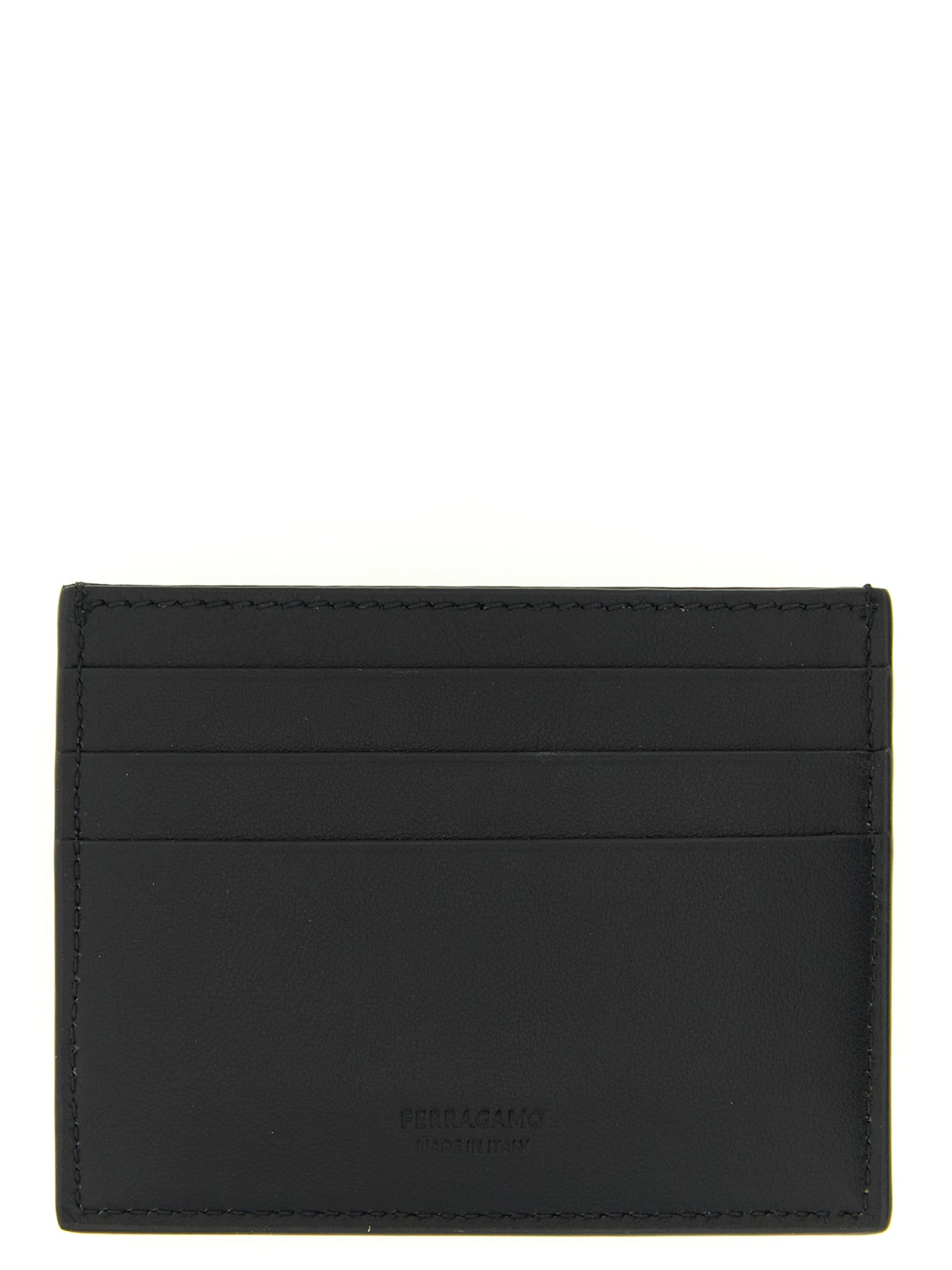 Ferragamo Black Calfskin Cardholder Ferragamo