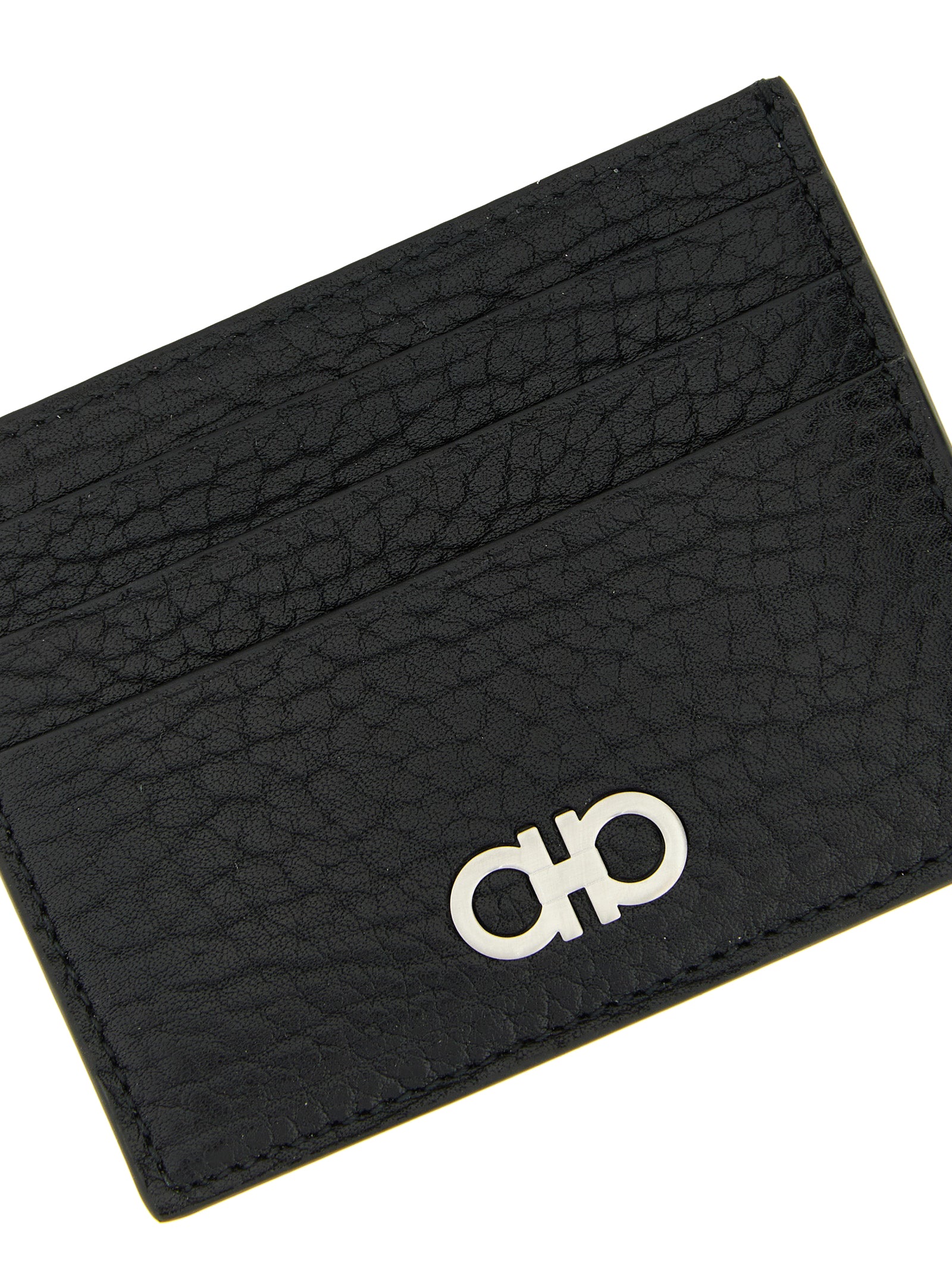 Ferragamo Black Calfskin Cardholder Ferragamo