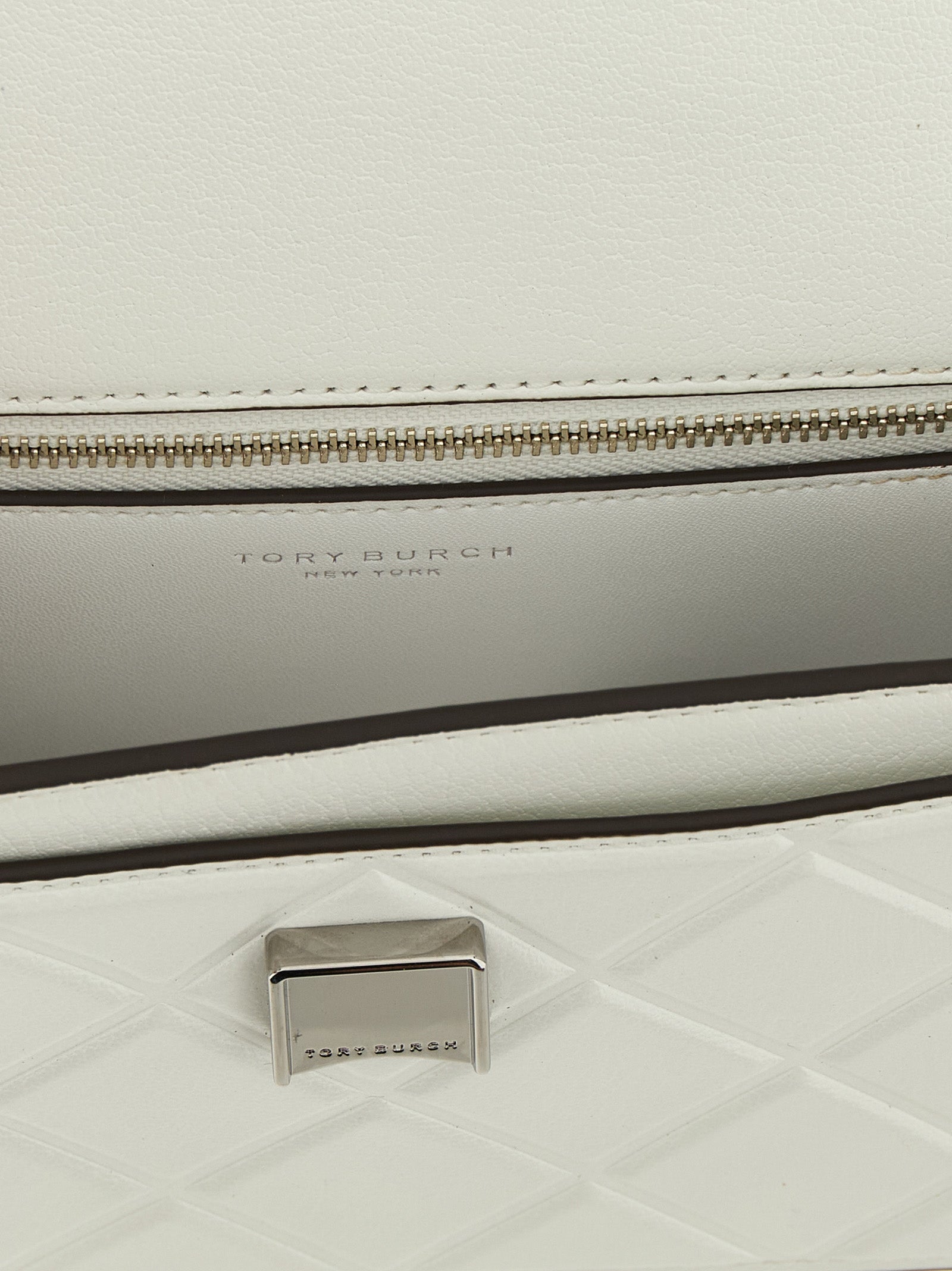 Tory Burch White Goatskin Crossbody Bag Tory Burch