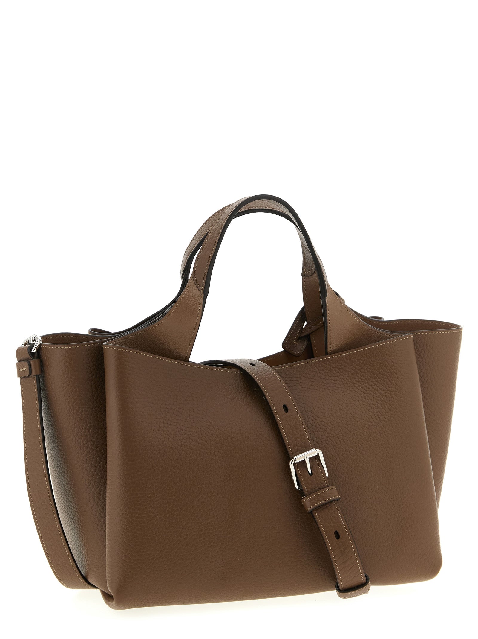 Tod's Brown Calfskin Handbag Tod's