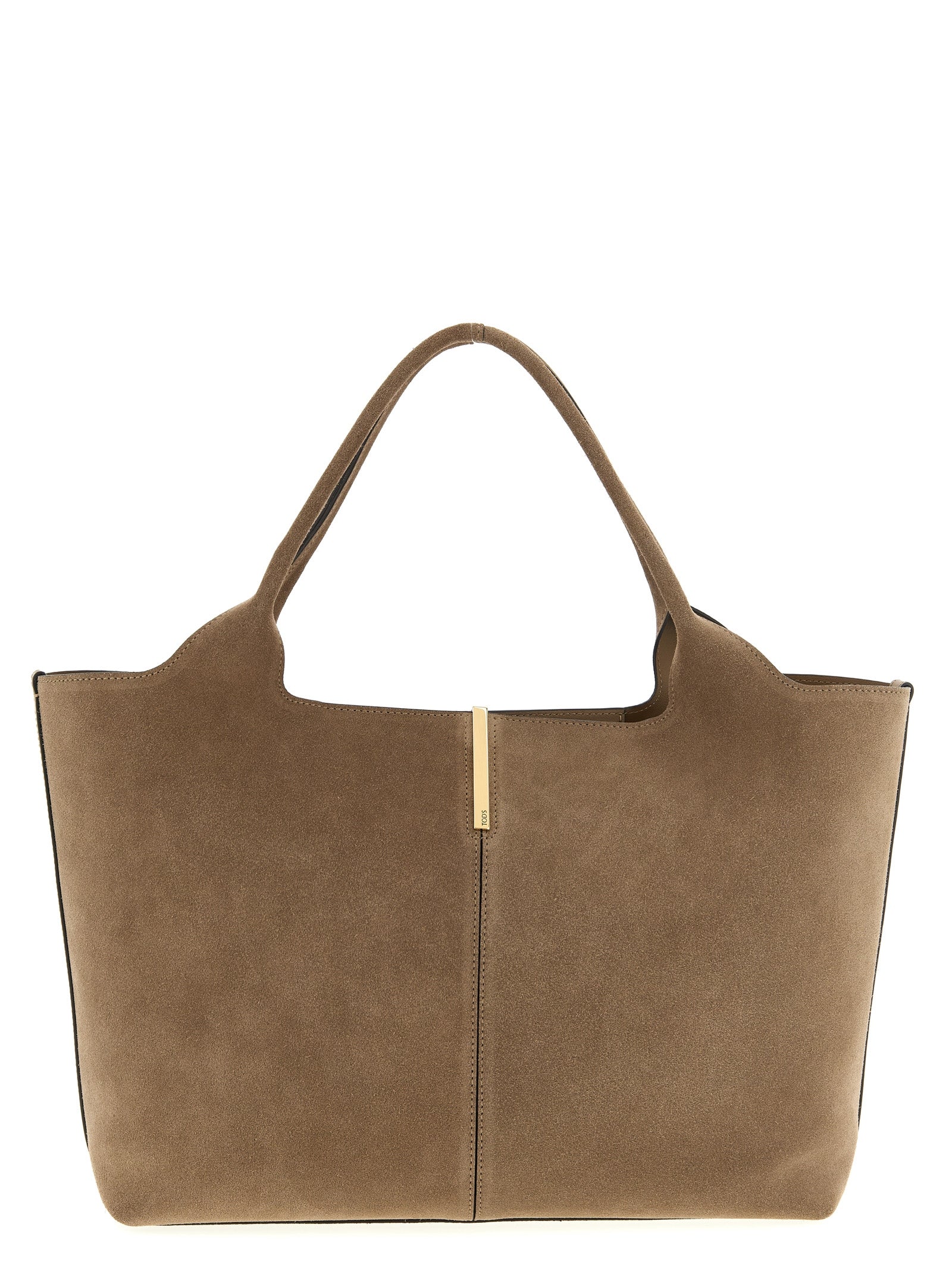 Tod's Beige Calfskin Tote Bag Tod's