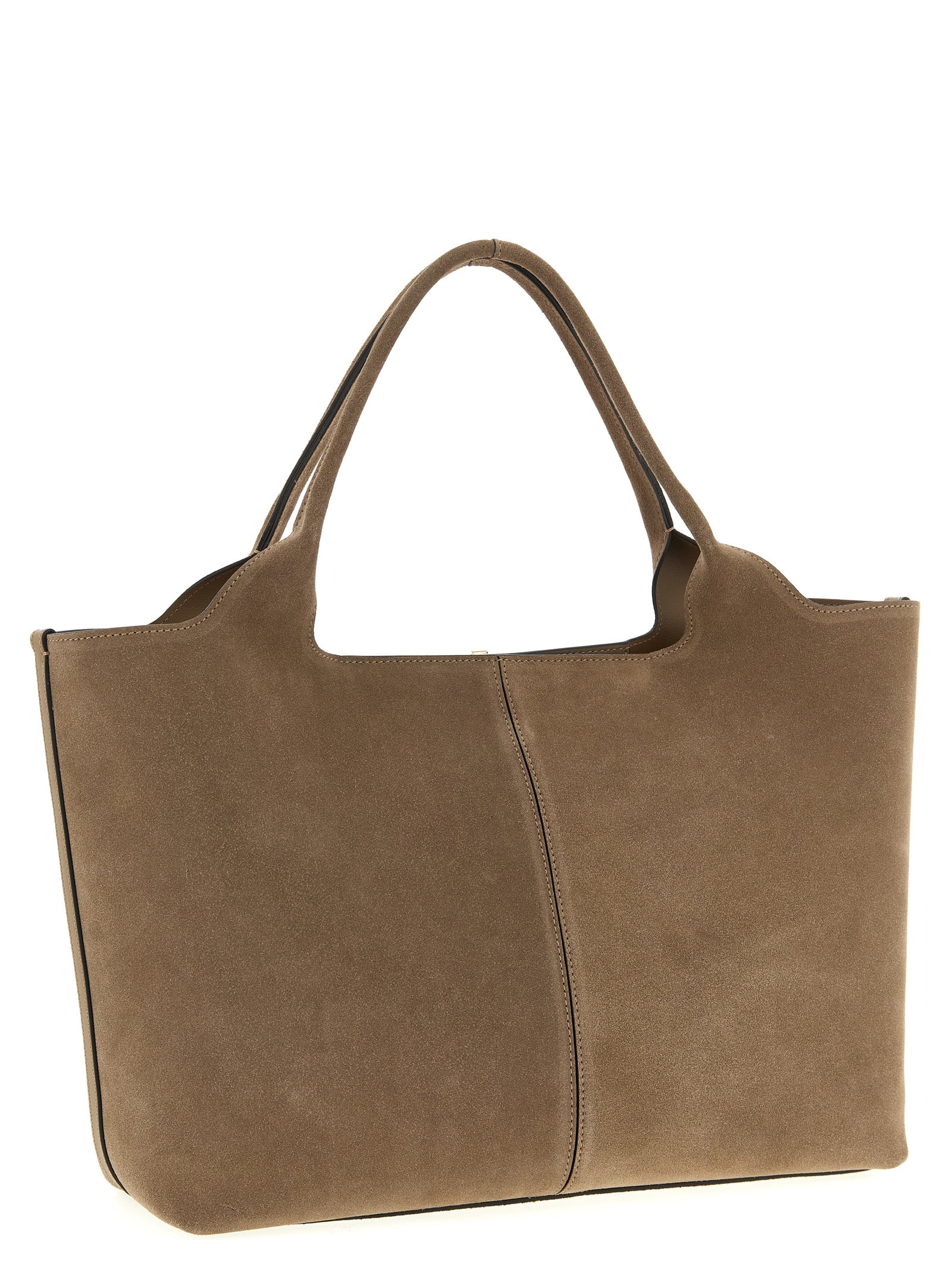 Tod's Beige Calfskin Tote Bag Tod's