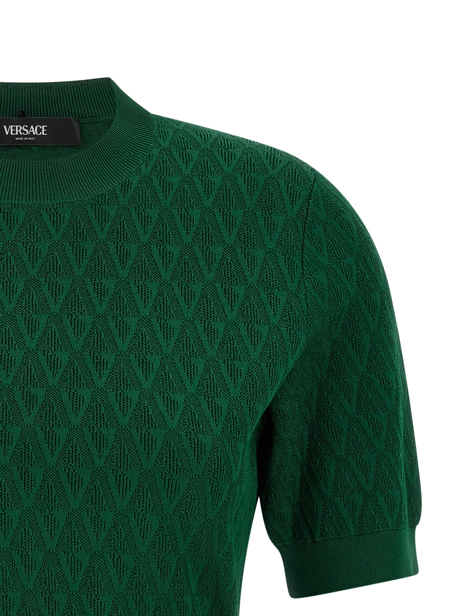 Versace Bicolor Viscose T-Shirt Versace