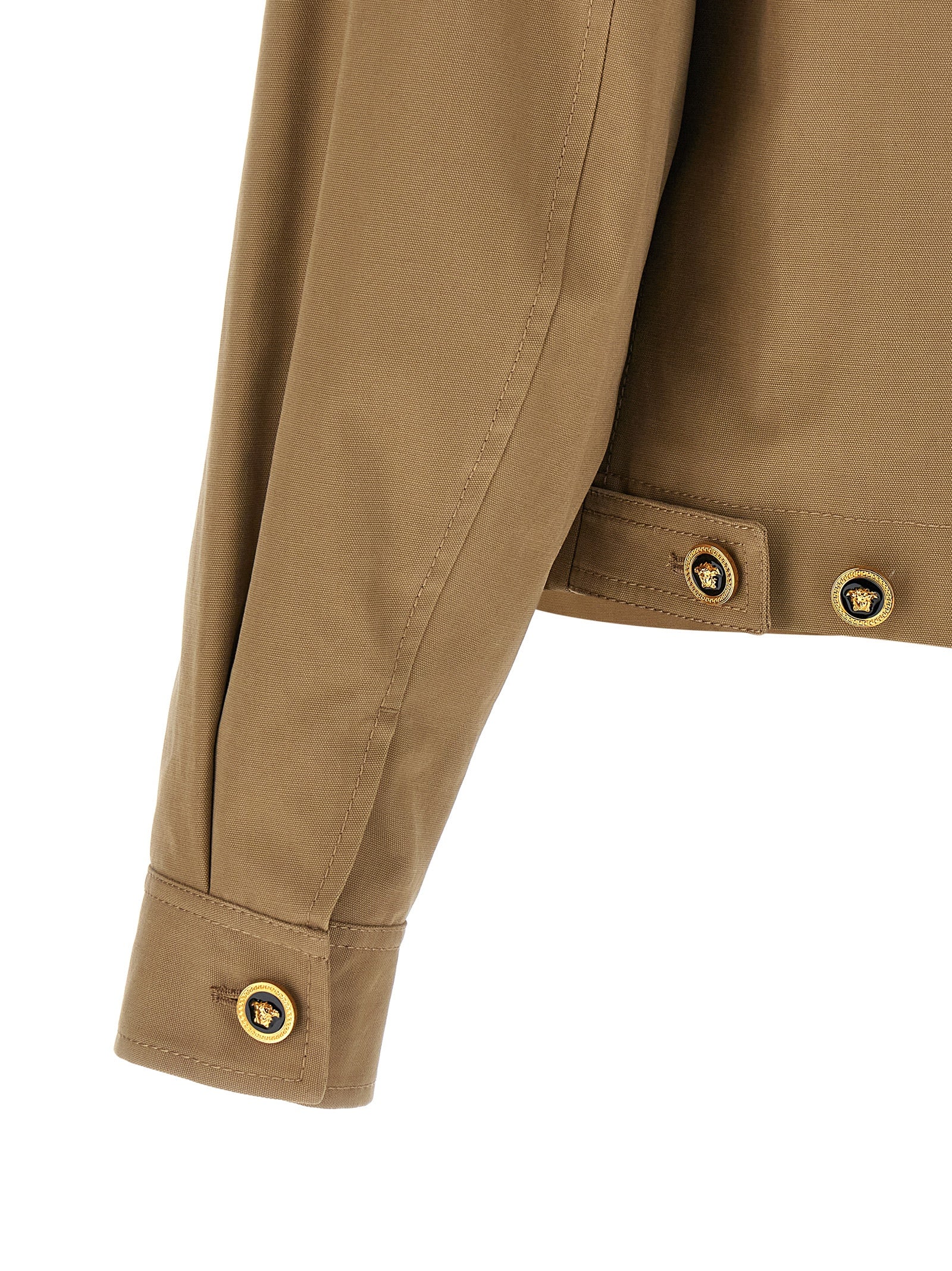 Versace Beige Cotton Jacket Versace