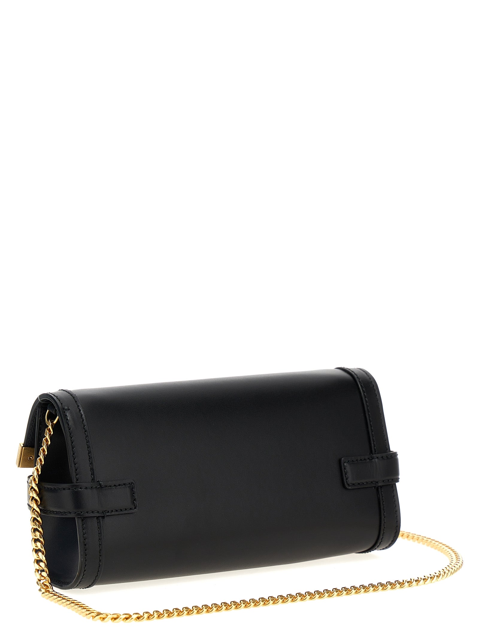 Balmain Black Calfskin Clutch Bag Balmain
