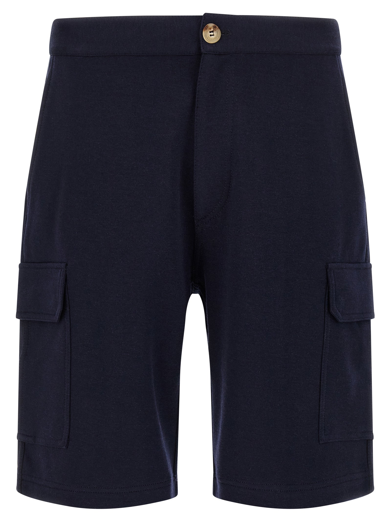 Brunello Cucinelli Blue Cotton Bermuda Shorts Brunello Cucinelli