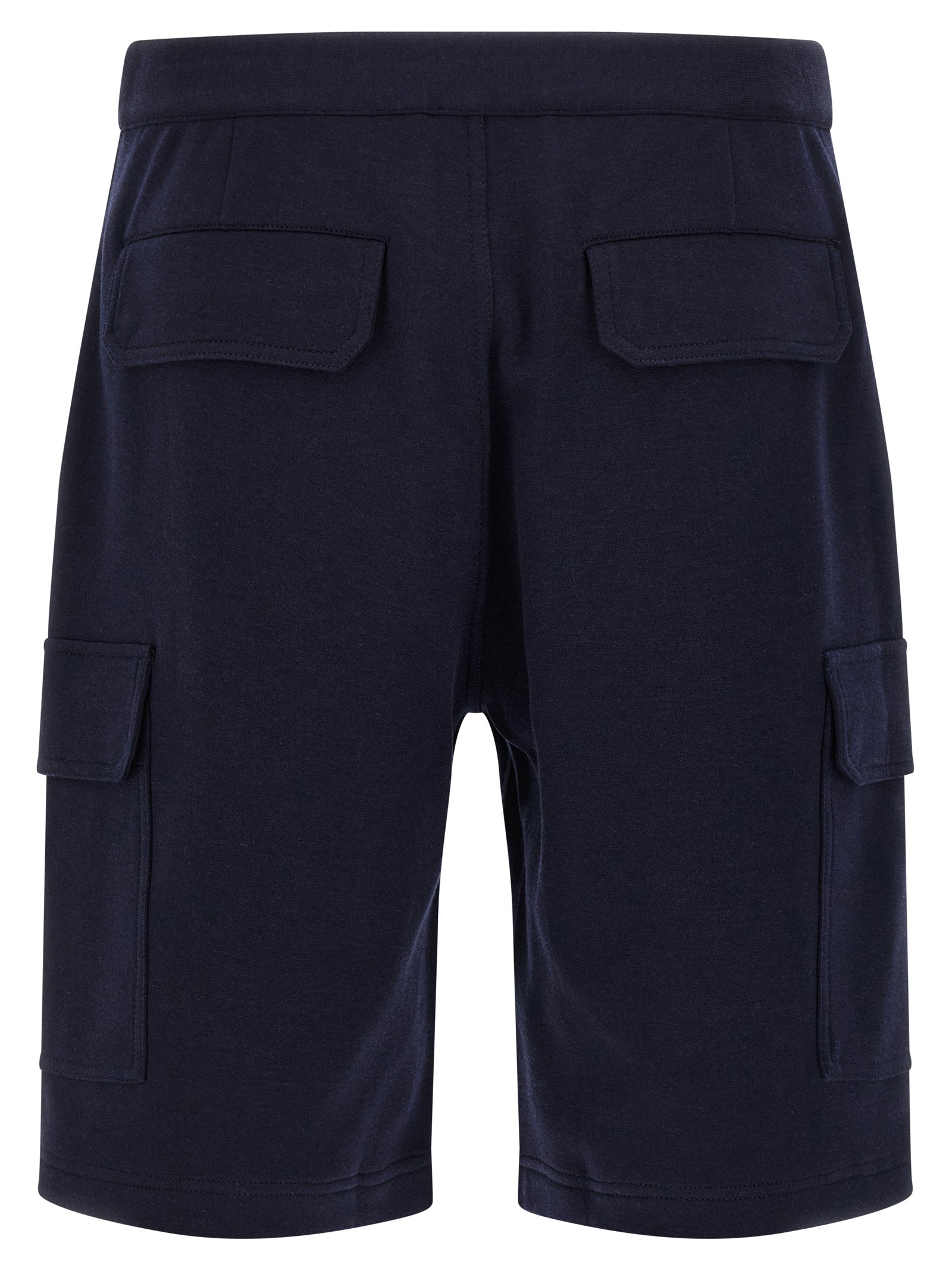 Brunello Cucinelli Blue Cotton Bermuda Shorts