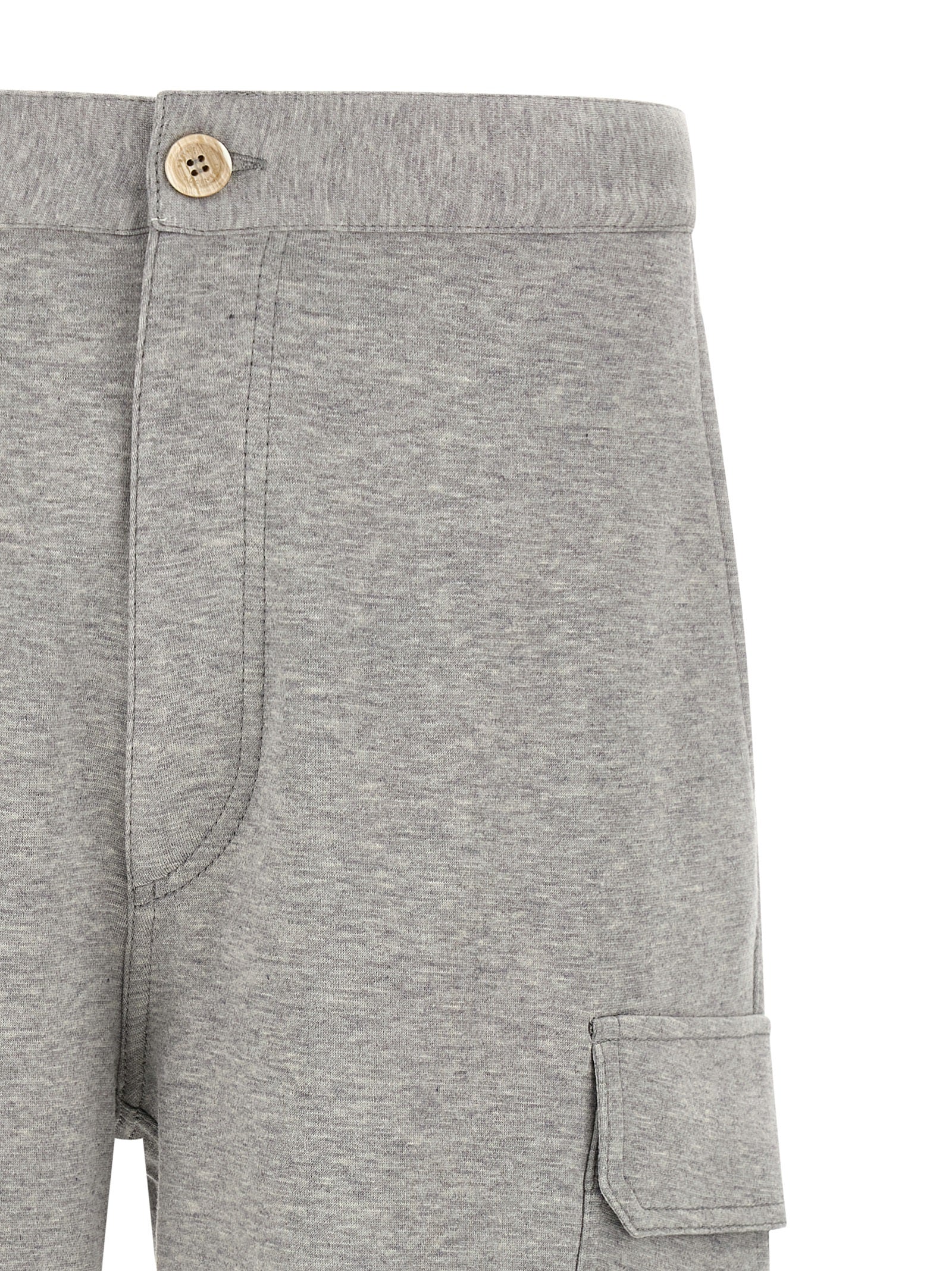 Brunello Cucinelli Gray Cotton Bermuda Shorts Brunello Cucinelli