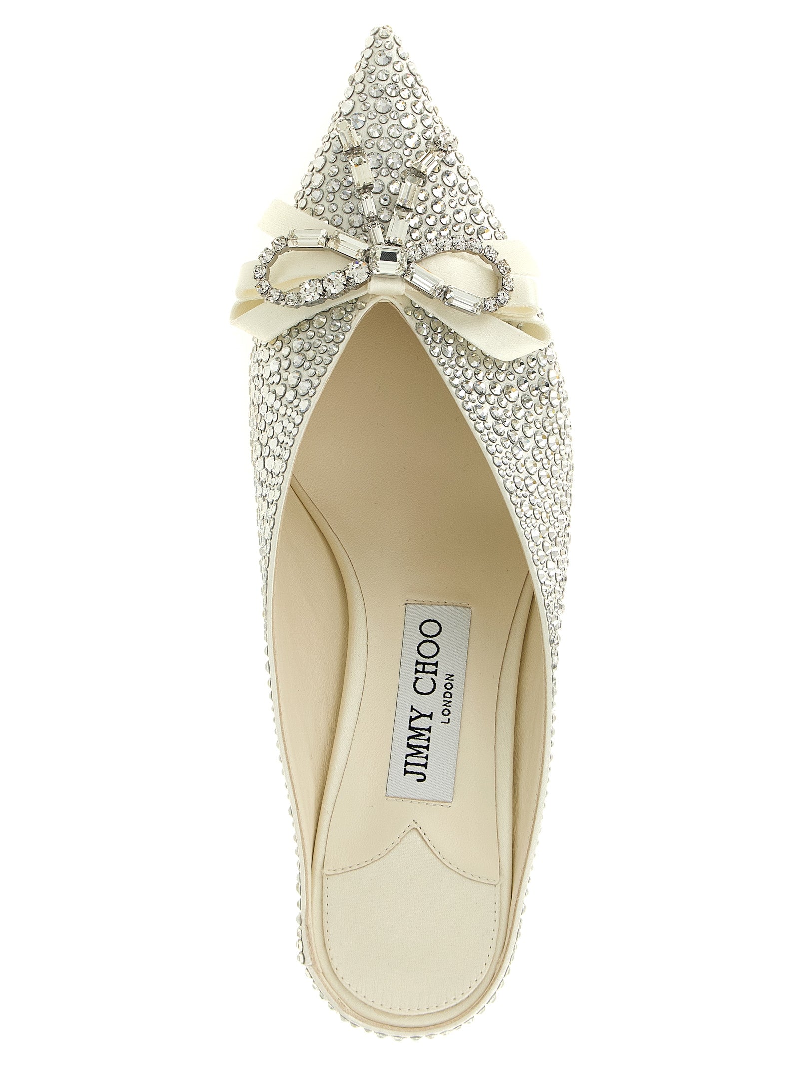 Jimmy Choo Silver Tencel Mid Heel Pumps Jimmy Choo