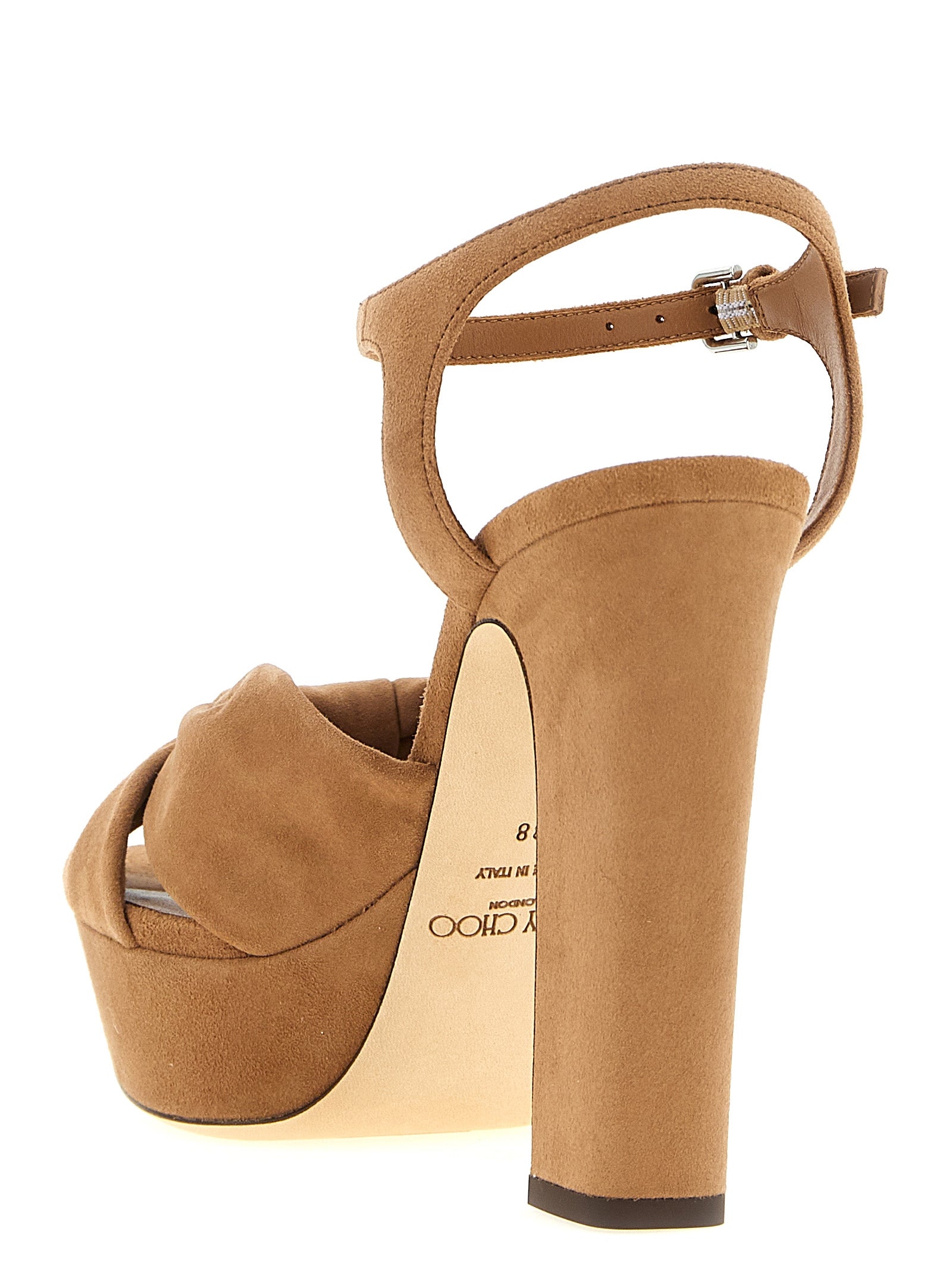 Jimmy Choo Brown Leather Stiletto Heel Sandals Jimmy Choo
