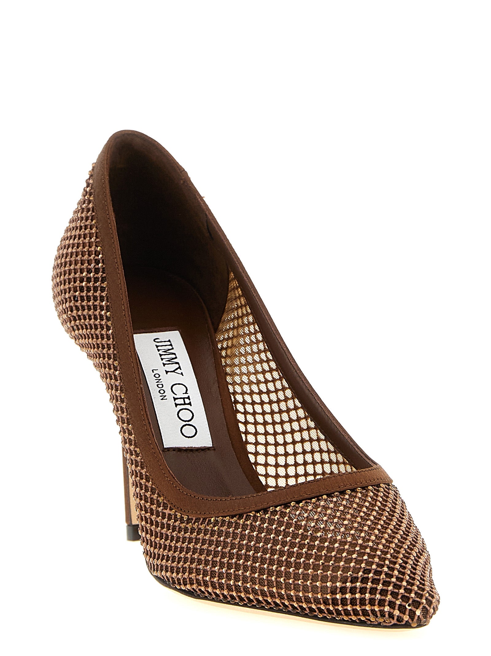 Jimmy Choo Brown Tencel High Heel Pumps Jimmy Choo