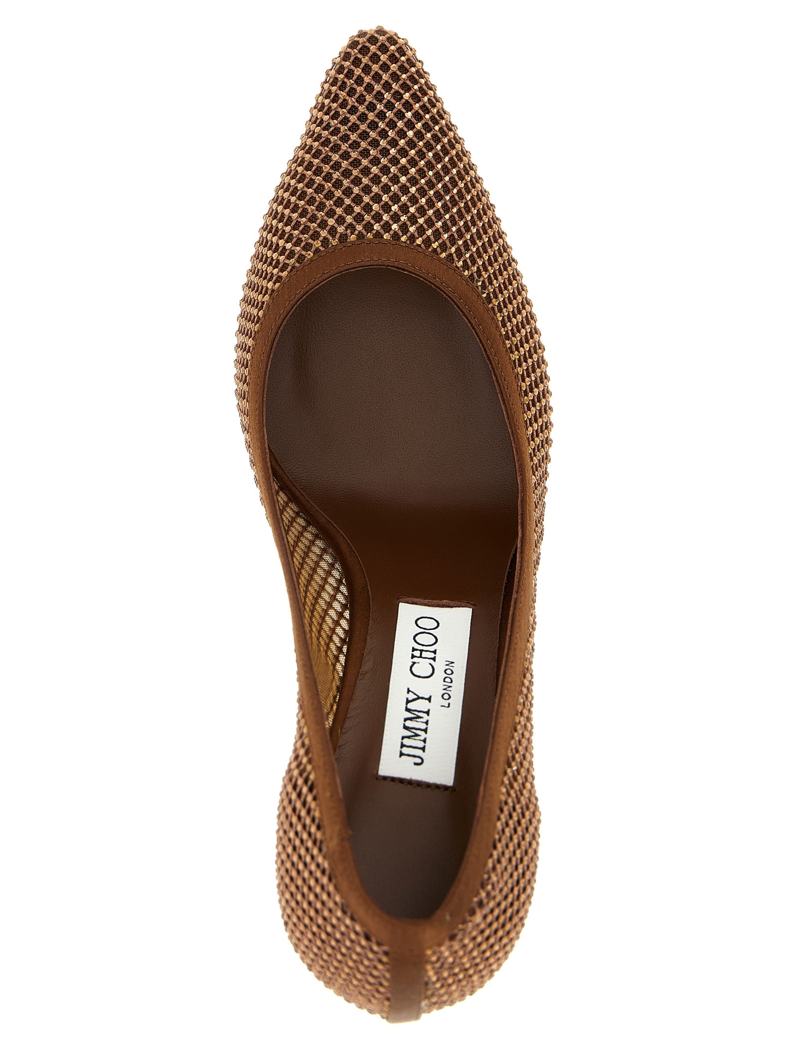 Jimmy Choo Brown Tencel High Heel Pumps Jimmy Choo