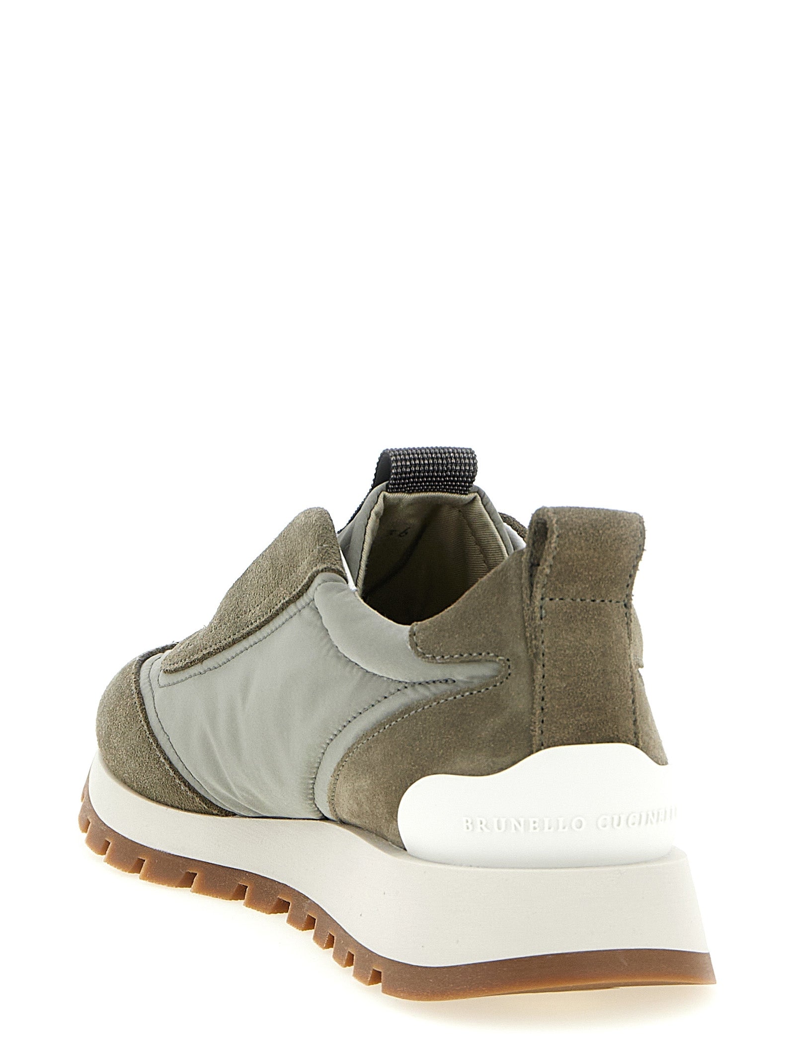 Brunello Cucinelli Bicolor Polyester Athletic Sneakers Brunello Cucinelli