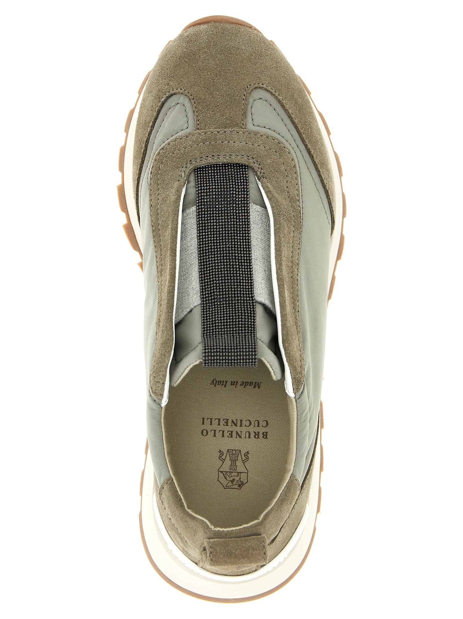 Brunello Cucinelli Bicolor Polyester Athletic Sneakers Brunello Cucinelli