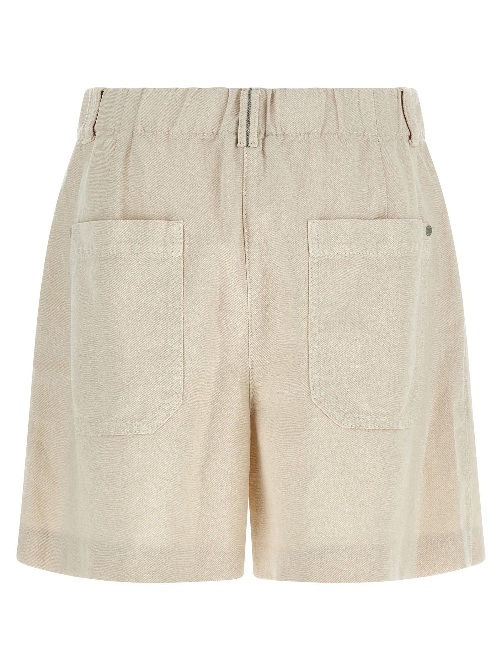 Brunello Cucinelli Beige Cotton Bermuda Shorts