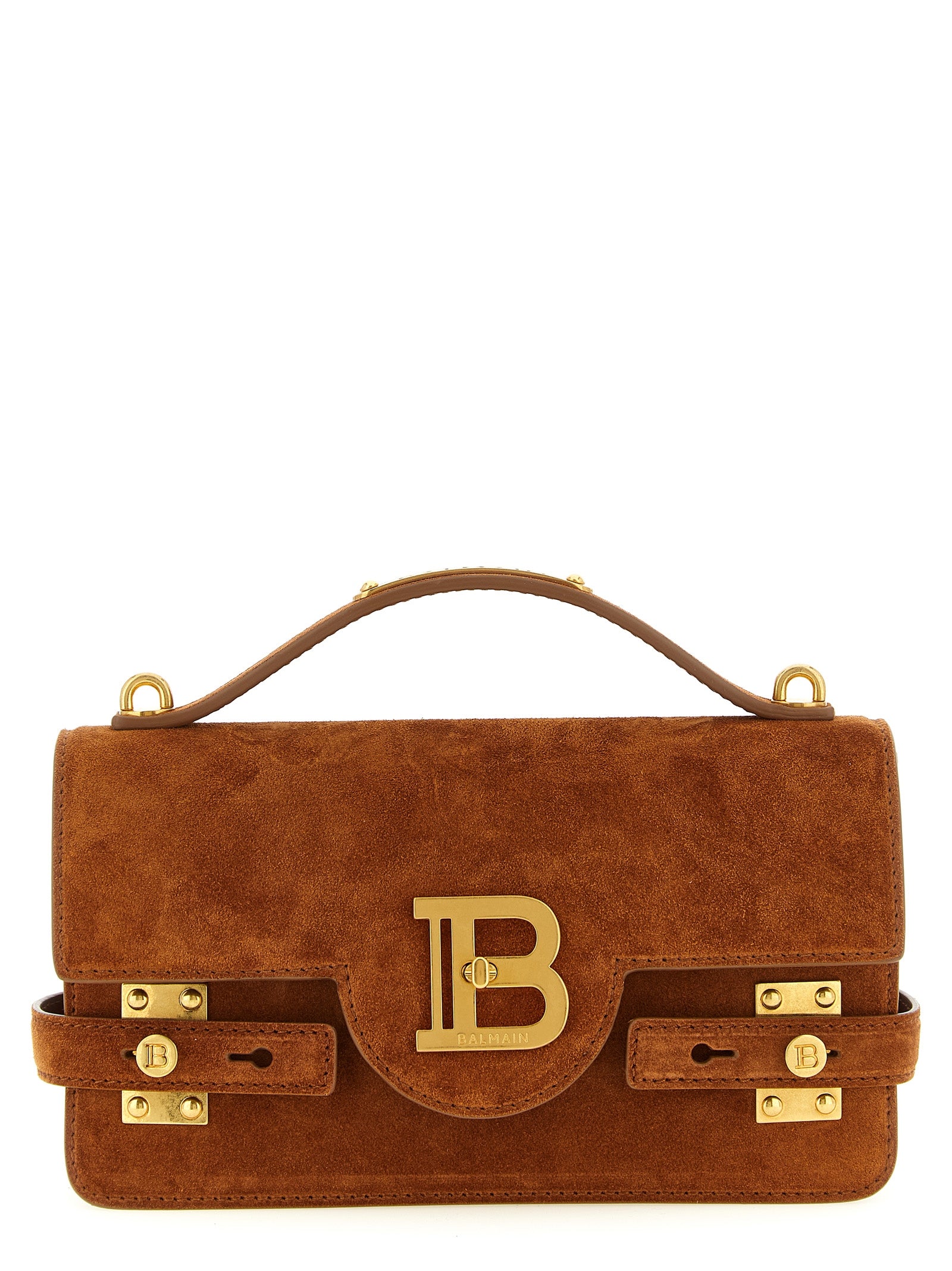 Balmain Brown Calfskin Handbag Balmain