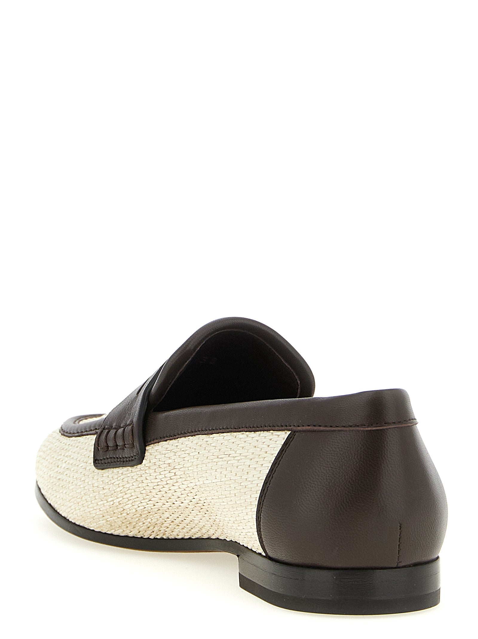 Brunello Cucinelli Beige Polyamide Slip-On Loafers Brunello Cucinelli