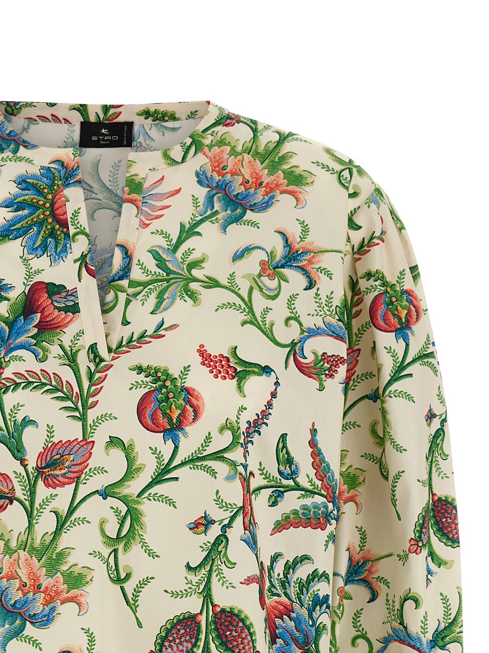 Etro Multicolor Cotton Blouse Etro