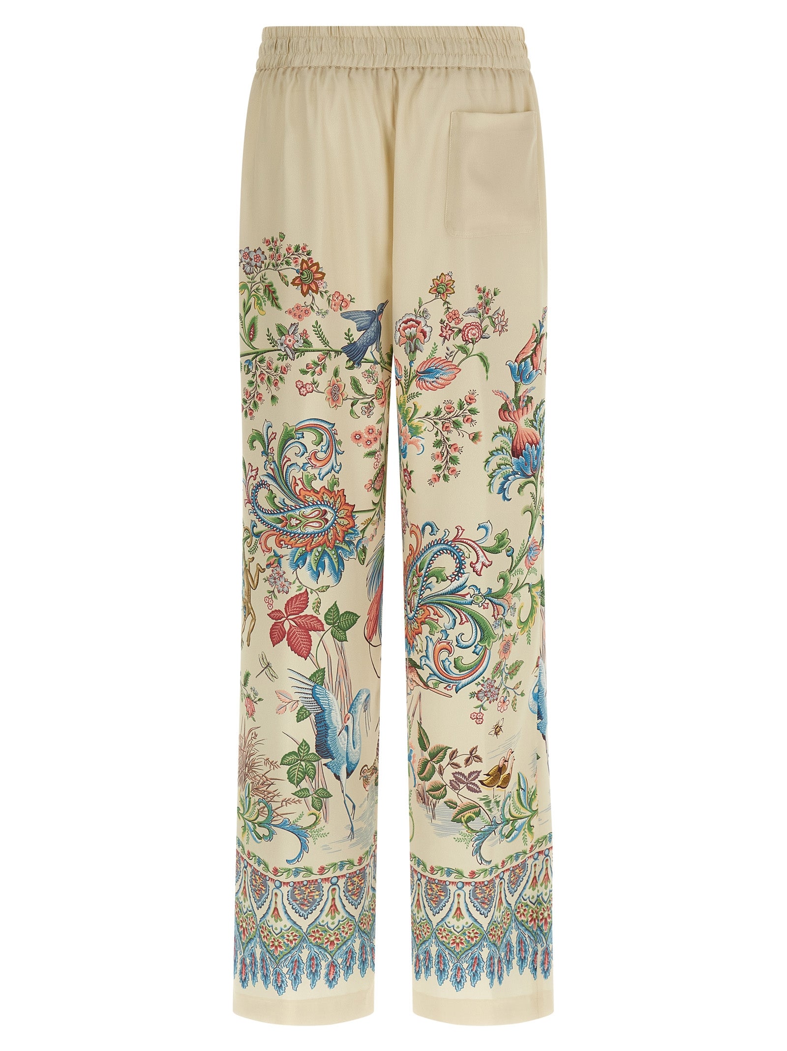Etro Beige Polyester Casual Pants Etro