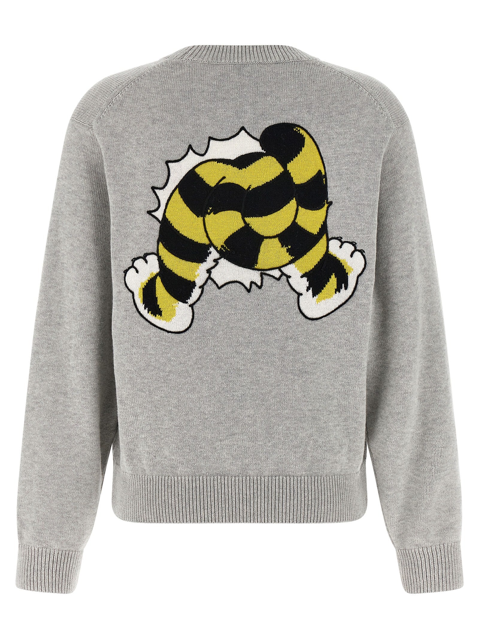 Kenzo Gray Wool Cardigan Kenzo