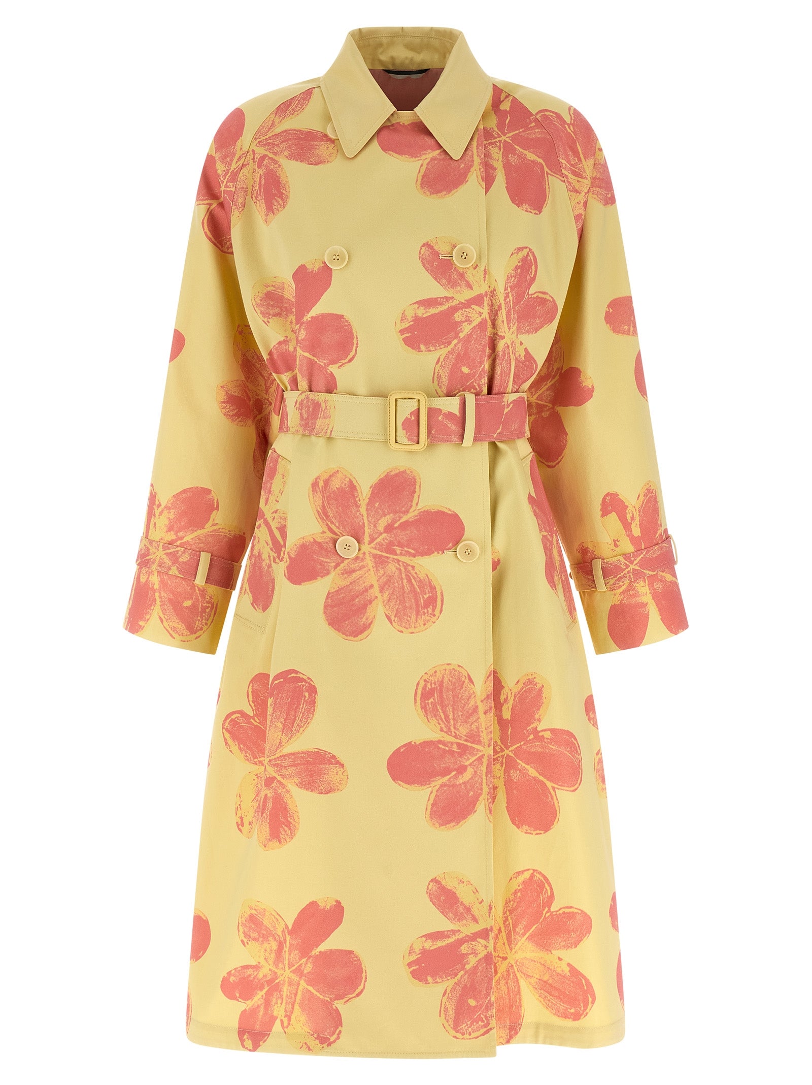 Max Mara Bicolor Cotton Coat Max Mara
