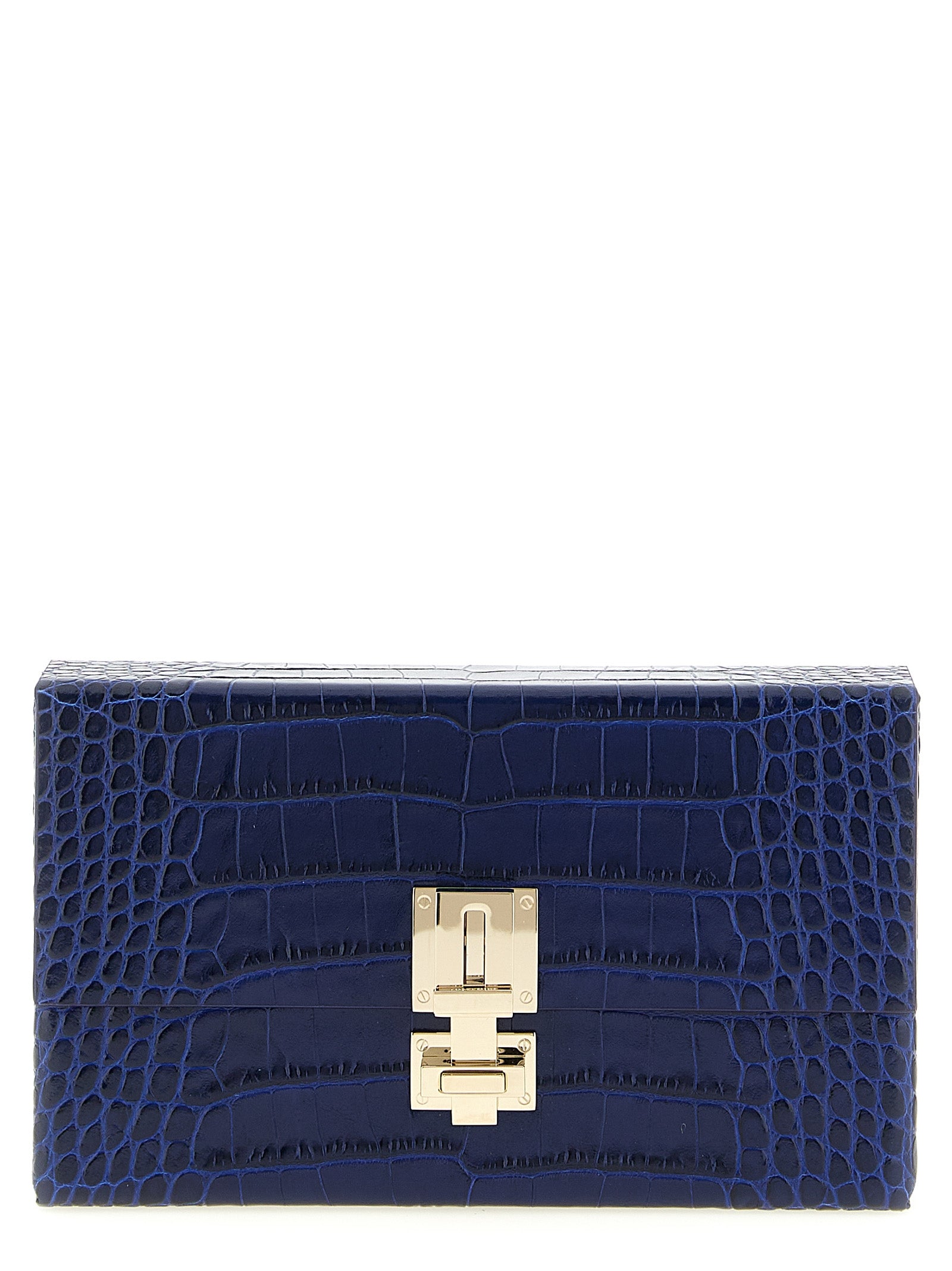 Tom Ford Blue Calfskin Clutch Bag Tom Ford