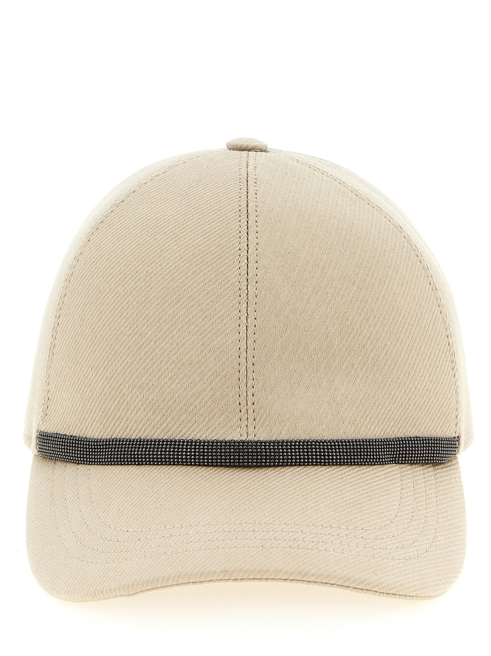 Brunello Cucinelli Beige Cotton Cap (Baseball Hat) Brunello Cucinelli
