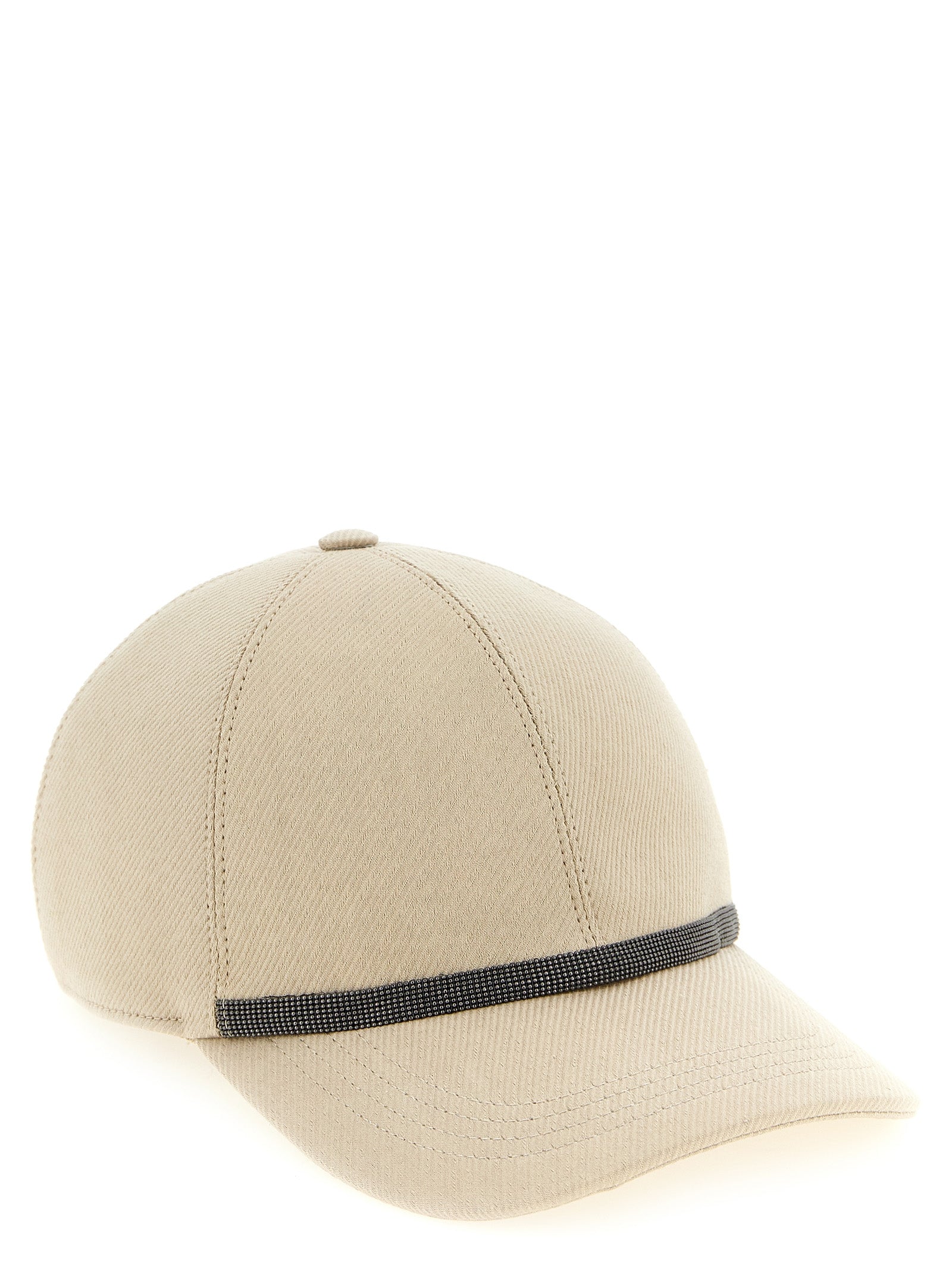 Brunello Cucinelli Beige Cotton Cap (Baseball Hat) Brunello Cucinelli