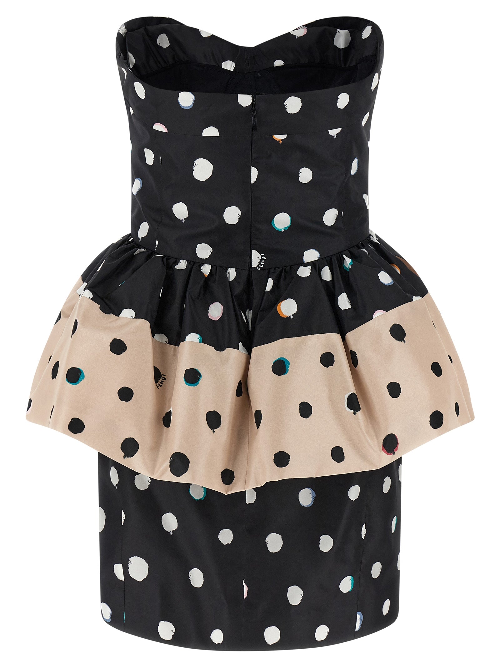 Fendi Black Silk Short Dress