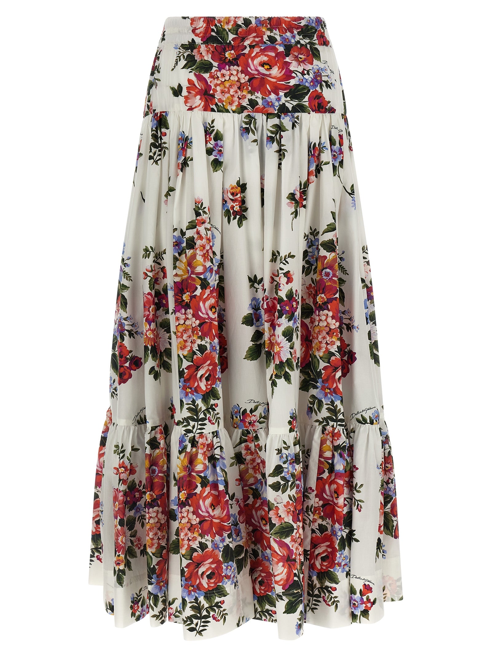 Dolce & Gabbana White Cotton Mini Skirt Dolce & Gabbana