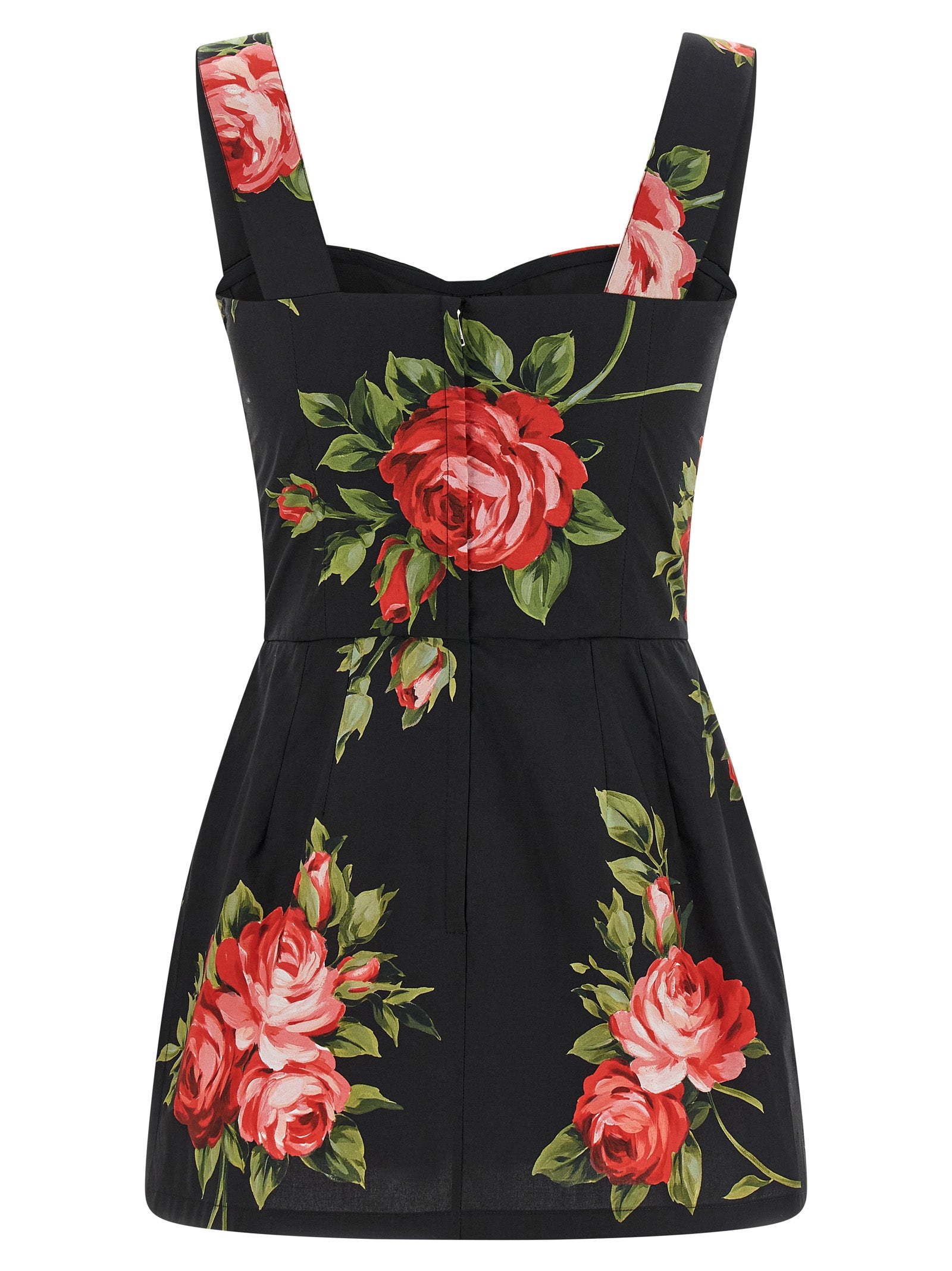 Dolce & Gabbana Black Cotton Tank Tops Dolce & Gabbana