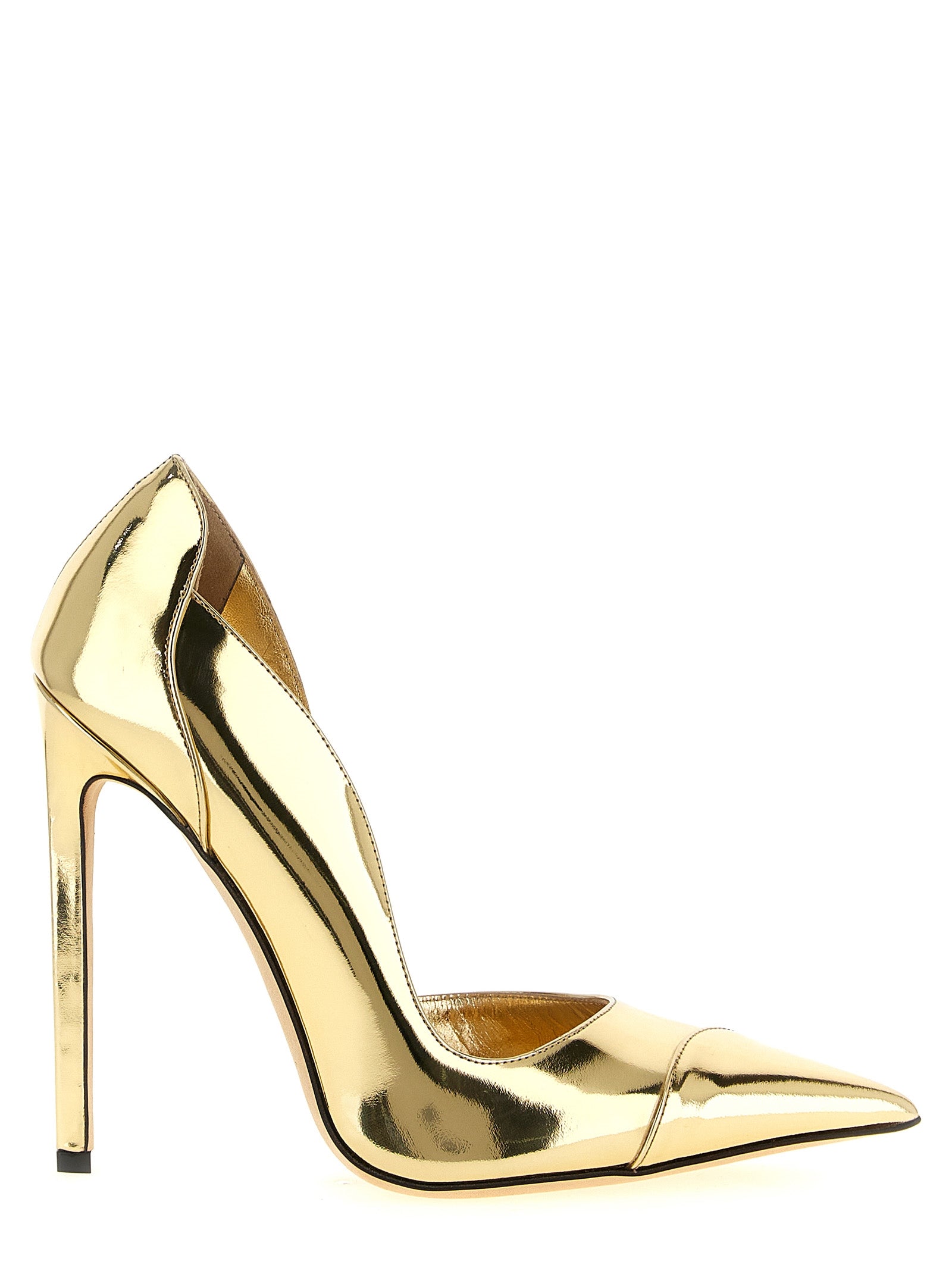 Jimmy Choo Gold Leather High Heel Pumps Jimmy Choo