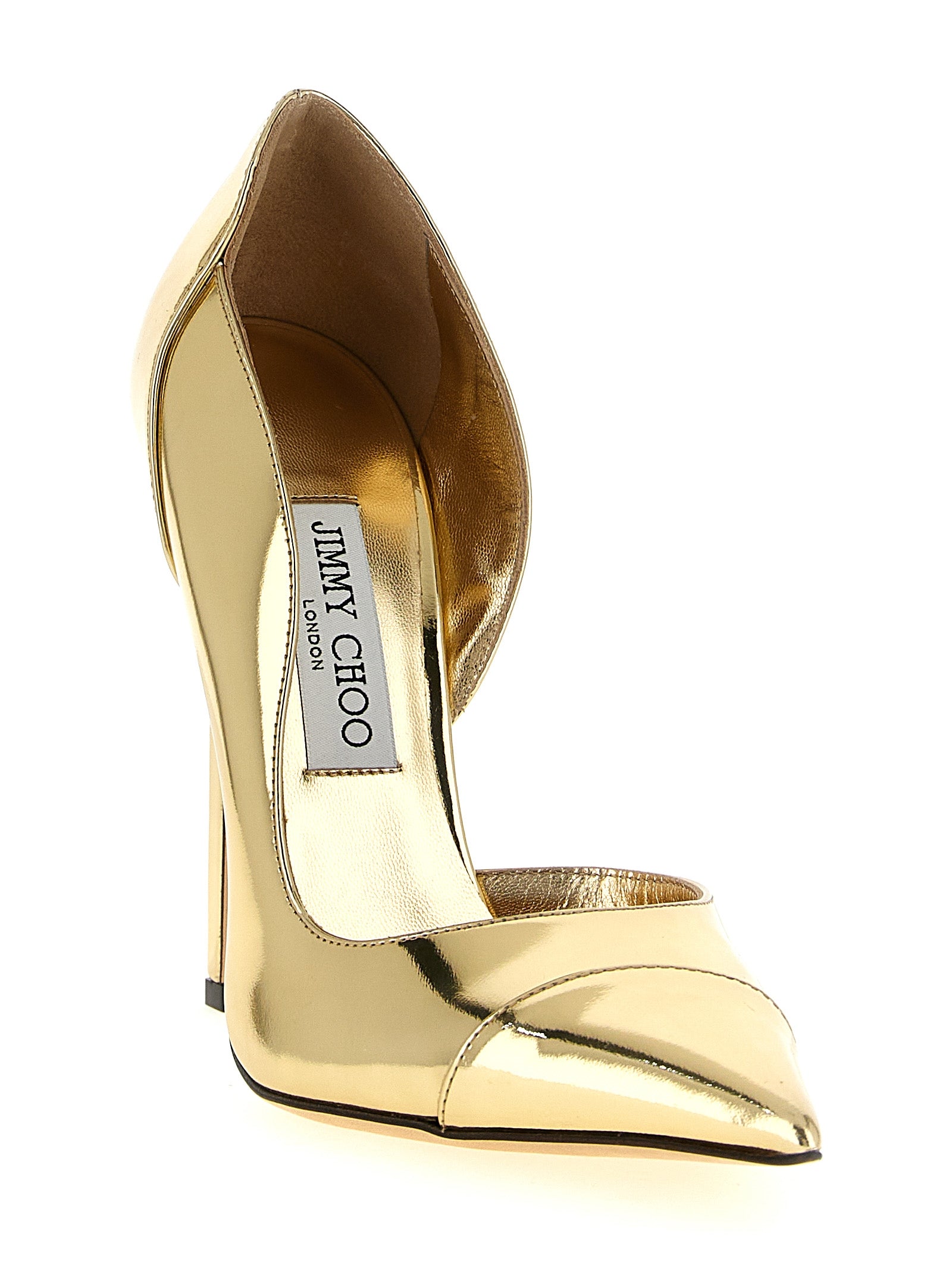 Jimmy Choo Gold Leather High Heel Pumps Jimmy Choo