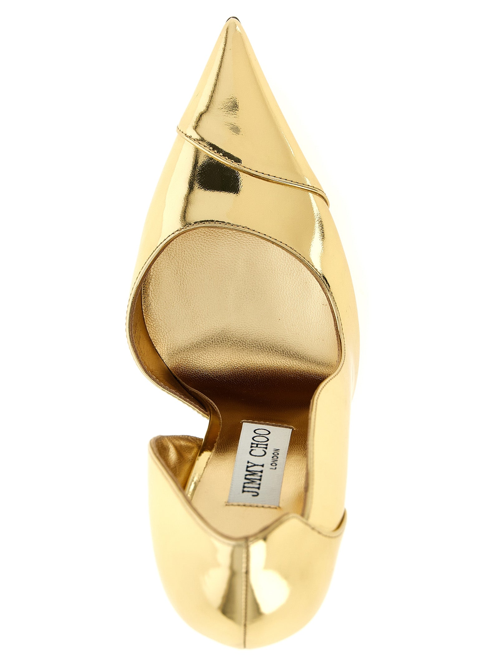 Jimmy Choo Gold Leather High Heel Pumps Jimmy Choo