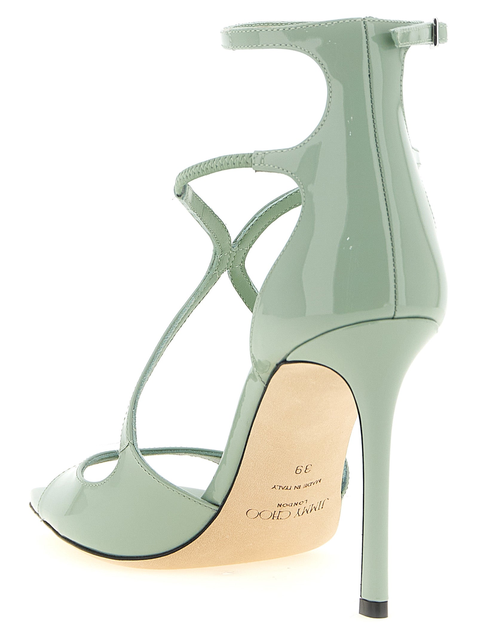 Jimmy Choo Bicolor Leather Stiletto Heel Sandals Jimmy Choo