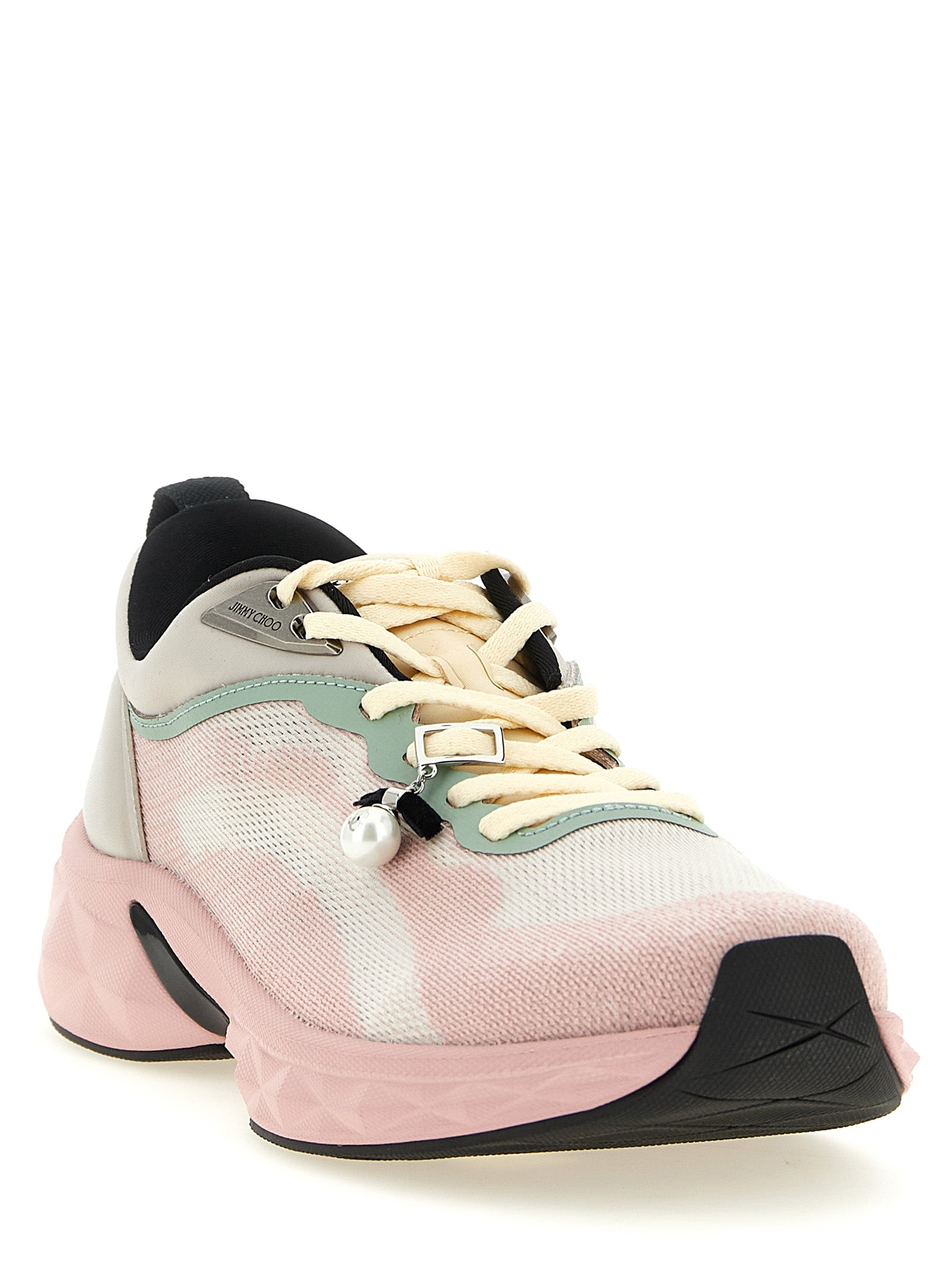 Jimmy Choo Multicolor Tencel Athletic Sneakers Jimmy Choo