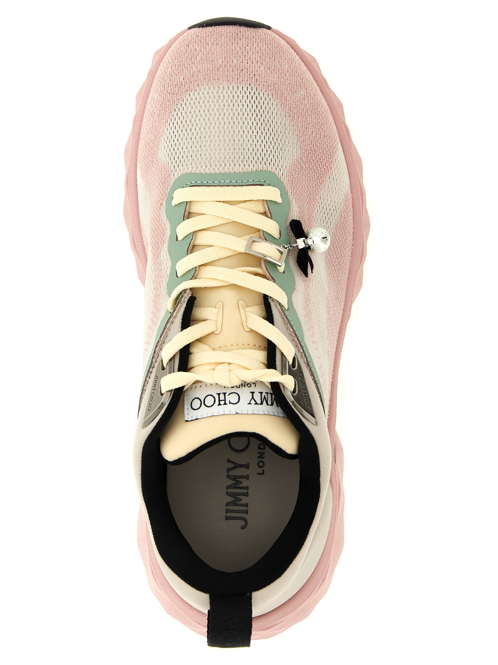 Jimmy Choo Multicolor Tencel Athletic Sneakers Jimmy Choo