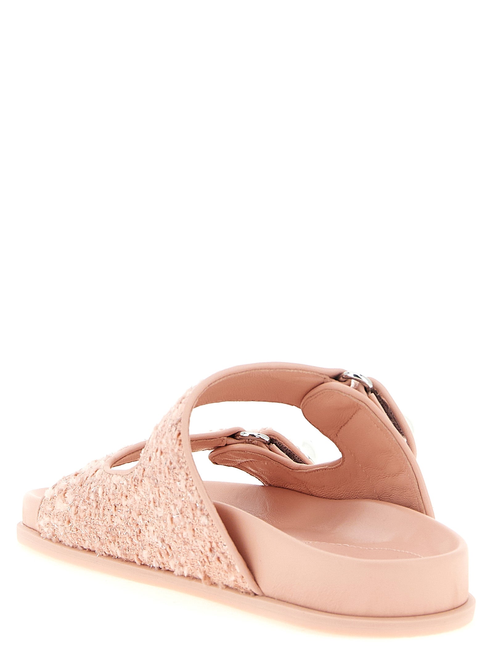Jimmy Choo Multicolor Tencel Slides Jimmy Choo