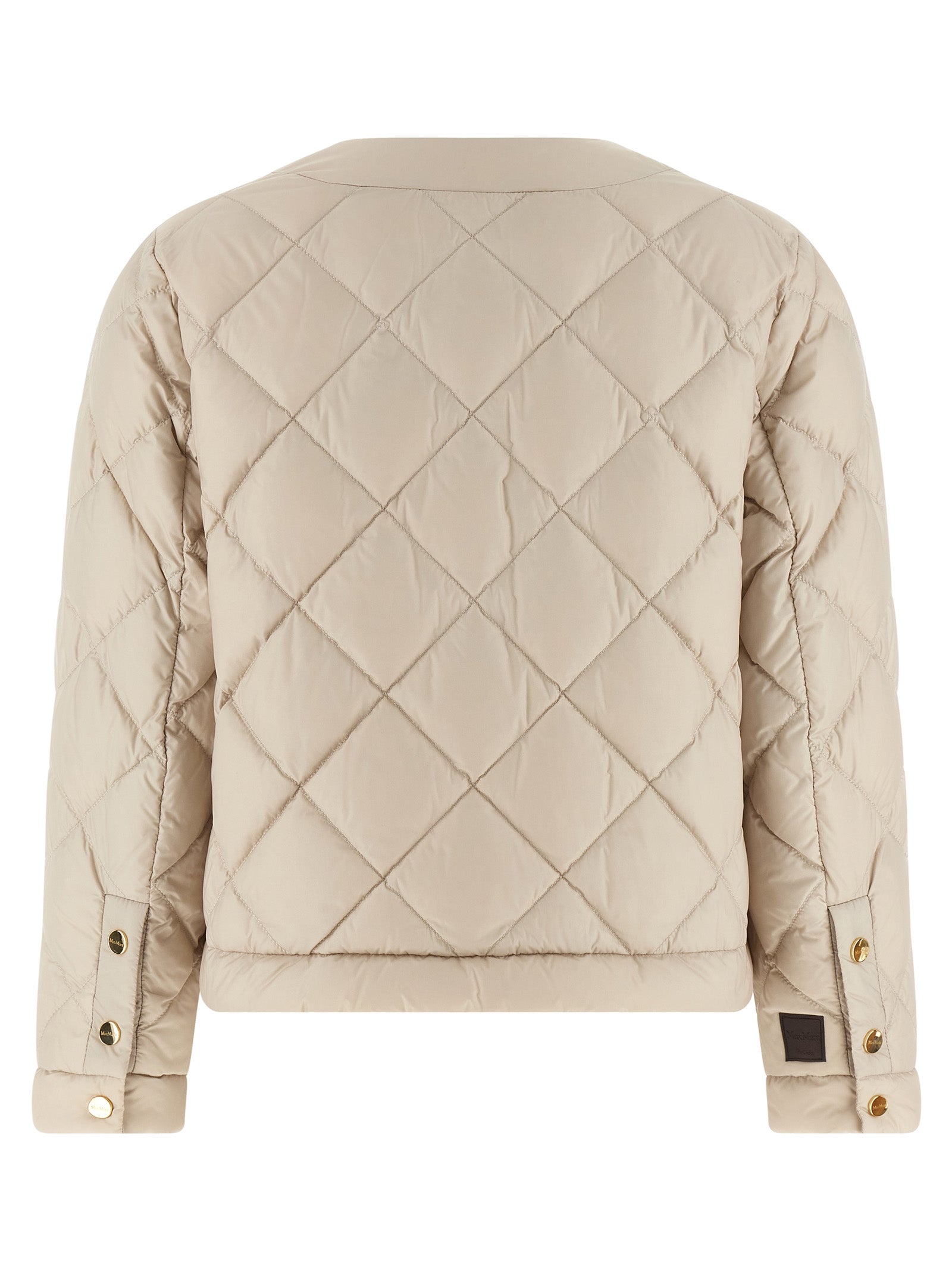 Max Mara Beige Polyamide Full-Length Jacket Max Mara