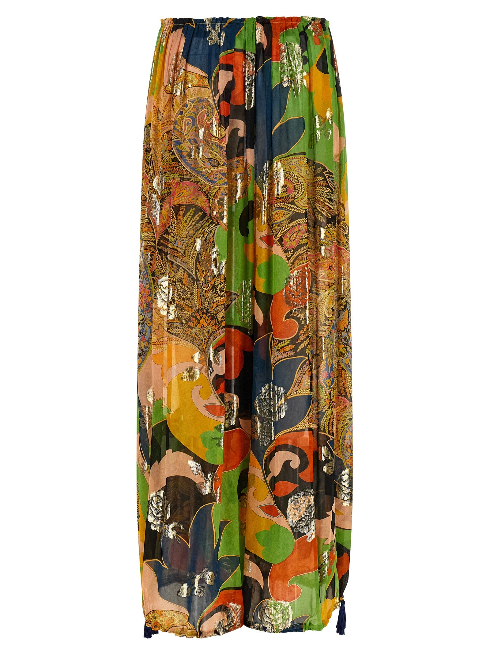 Etro Multicolor Silk Casual Pants Etro