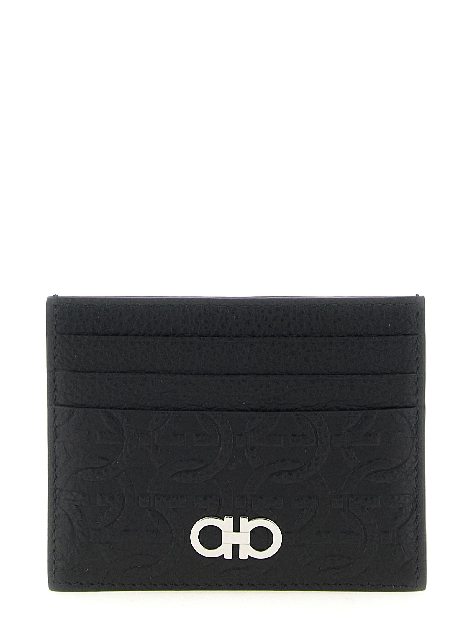 Ferragamo Black Calfskin Cardholder Ferragamo