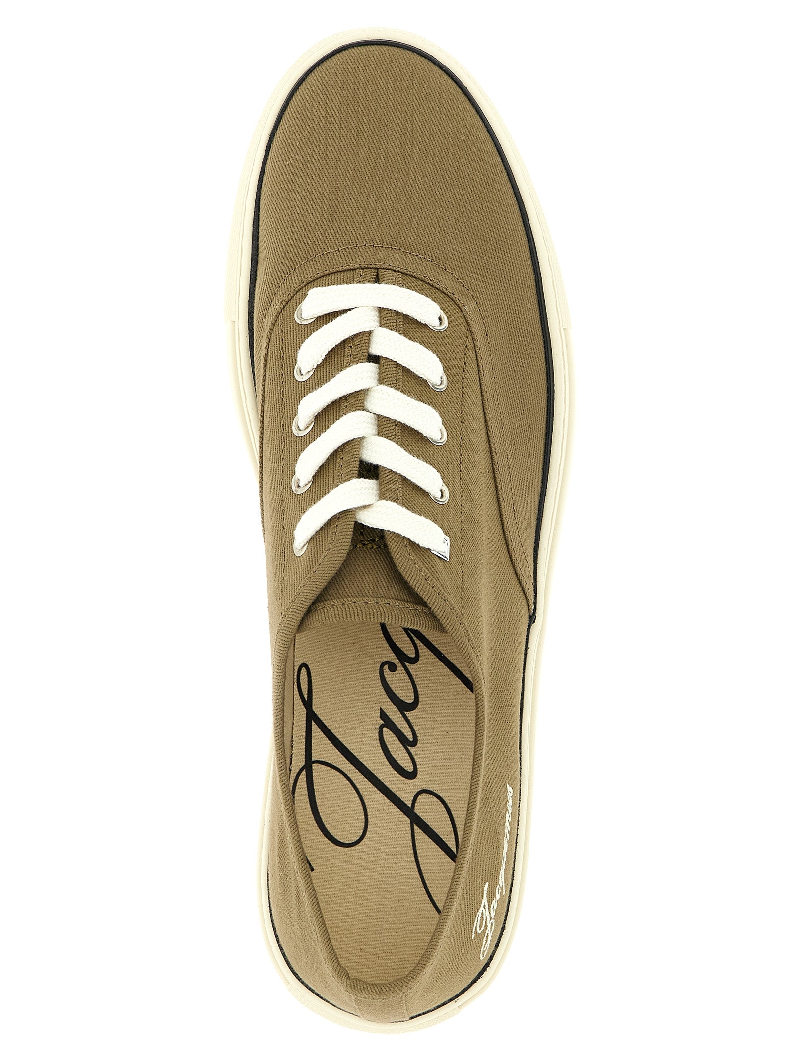 Jacquemus Bicolor Cotton Low Top Sneakers Jacquemus