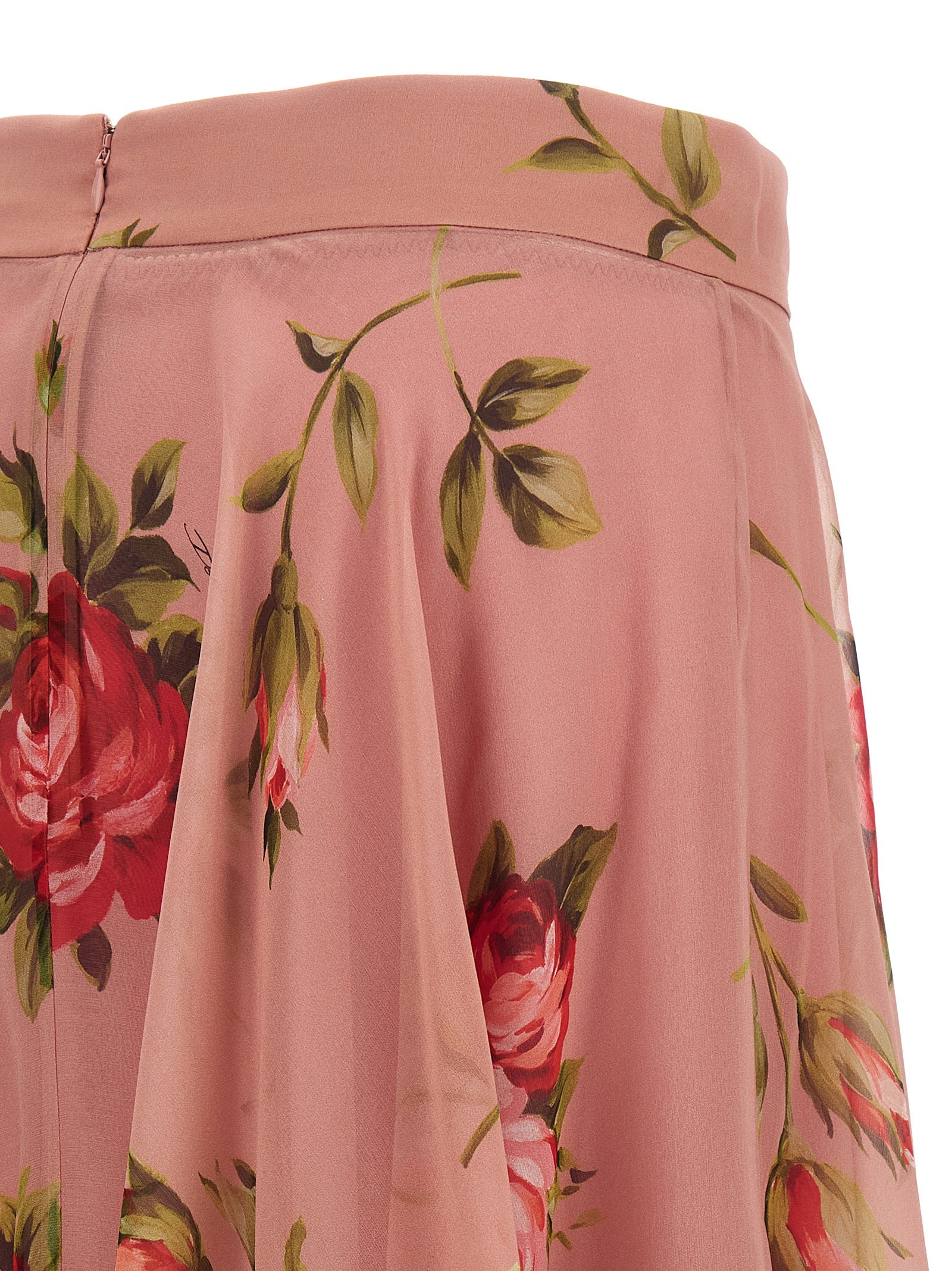 Dolce & Gabbana Multicolor Silk Midi Skirt Dolce & Gabbana