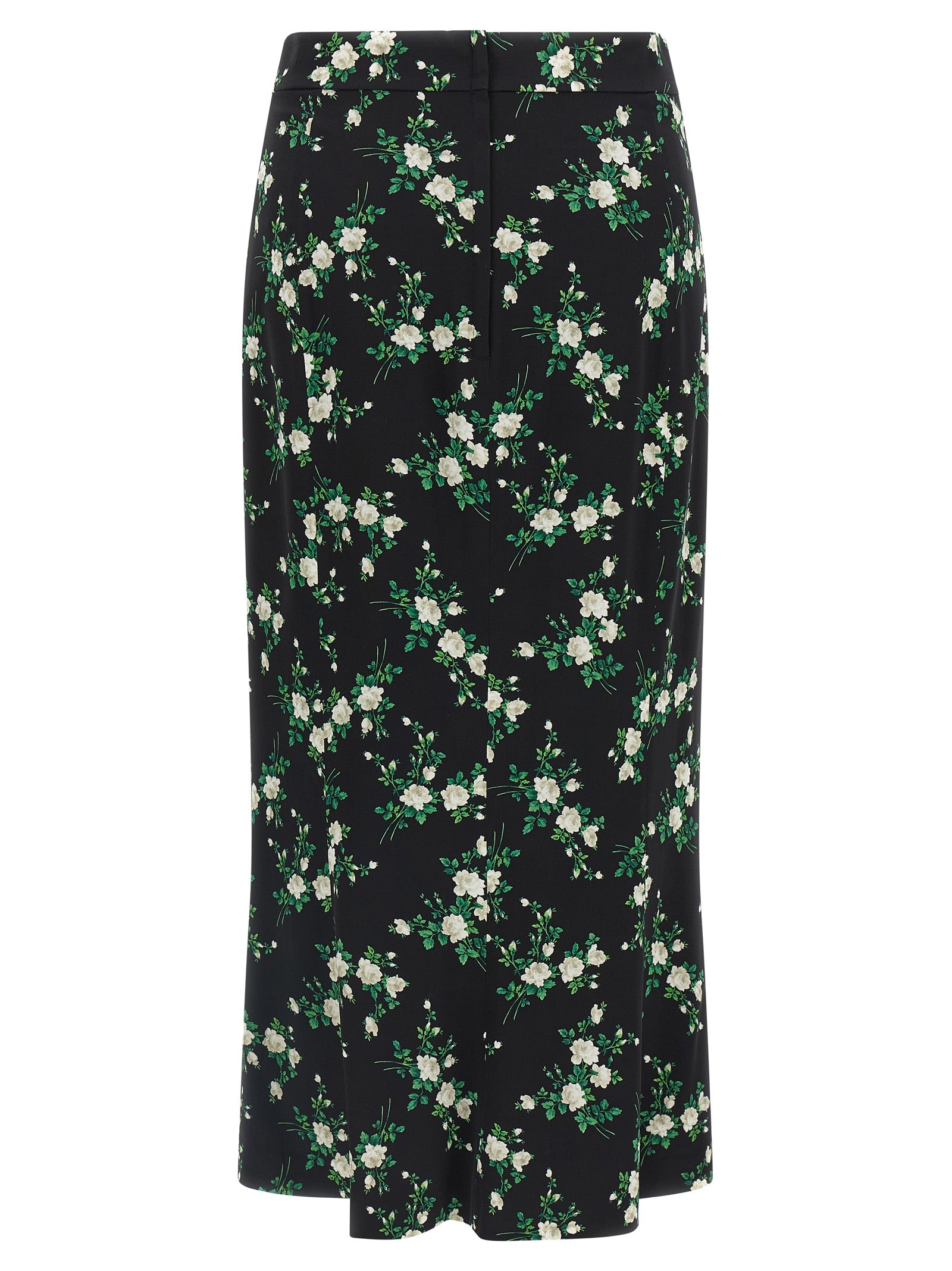 Dolce & Gabbana Black Silk Midi Skirt Dolce & Gabbana