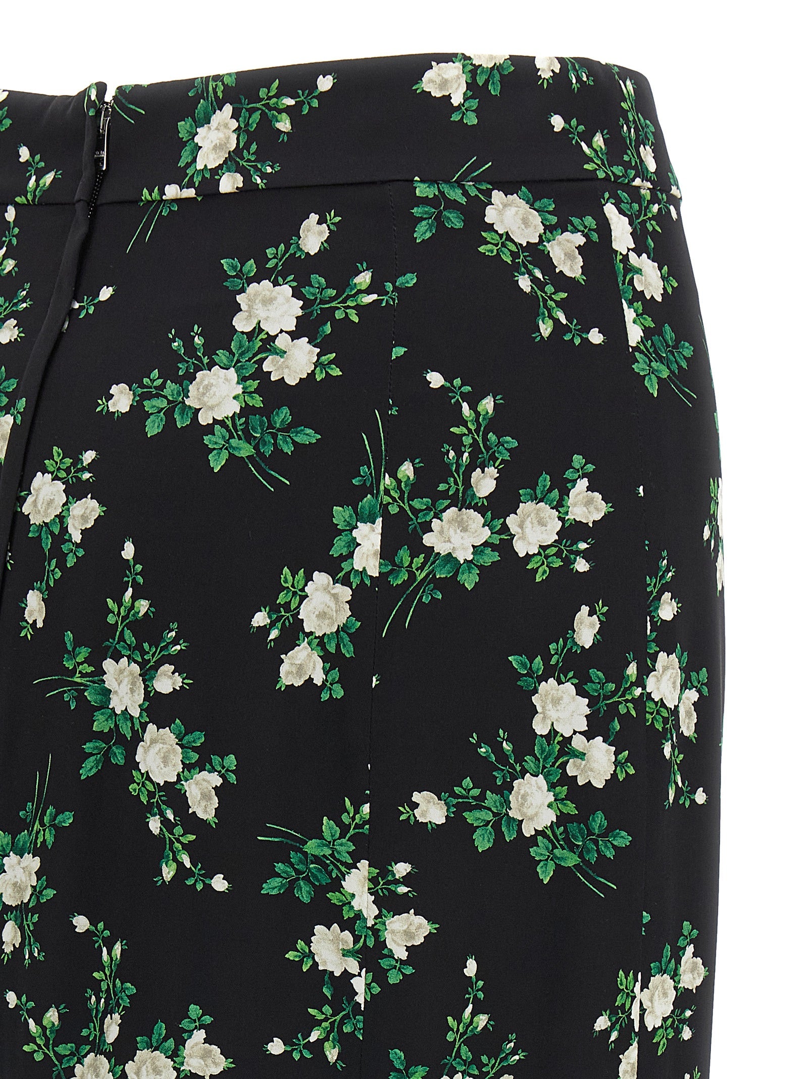 Dolce & Gabbana Black Silk Midi Skirt Dolce & Gabbana