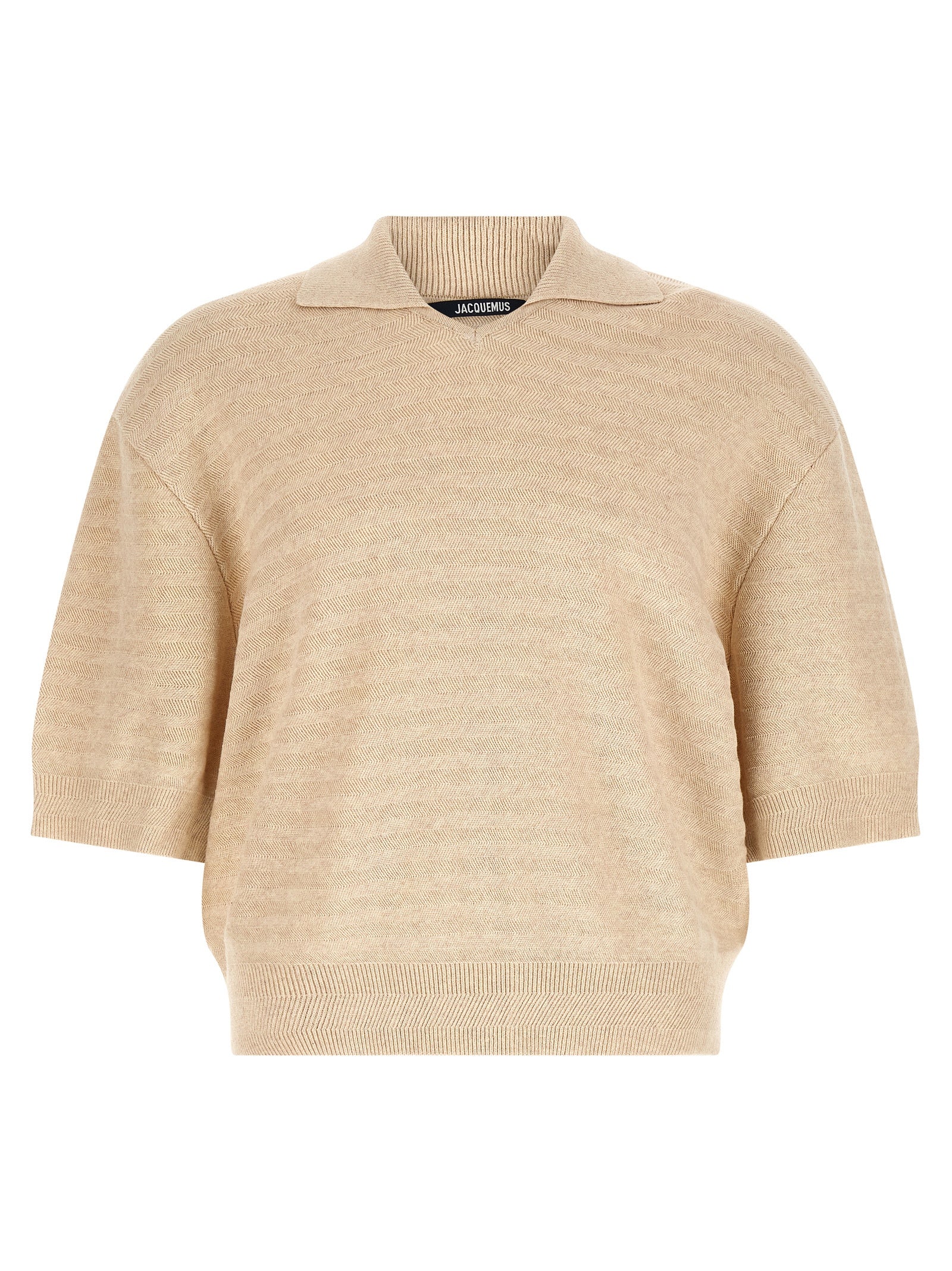 Jacquemus Beige Cotton Polo Shirt Jacquemus