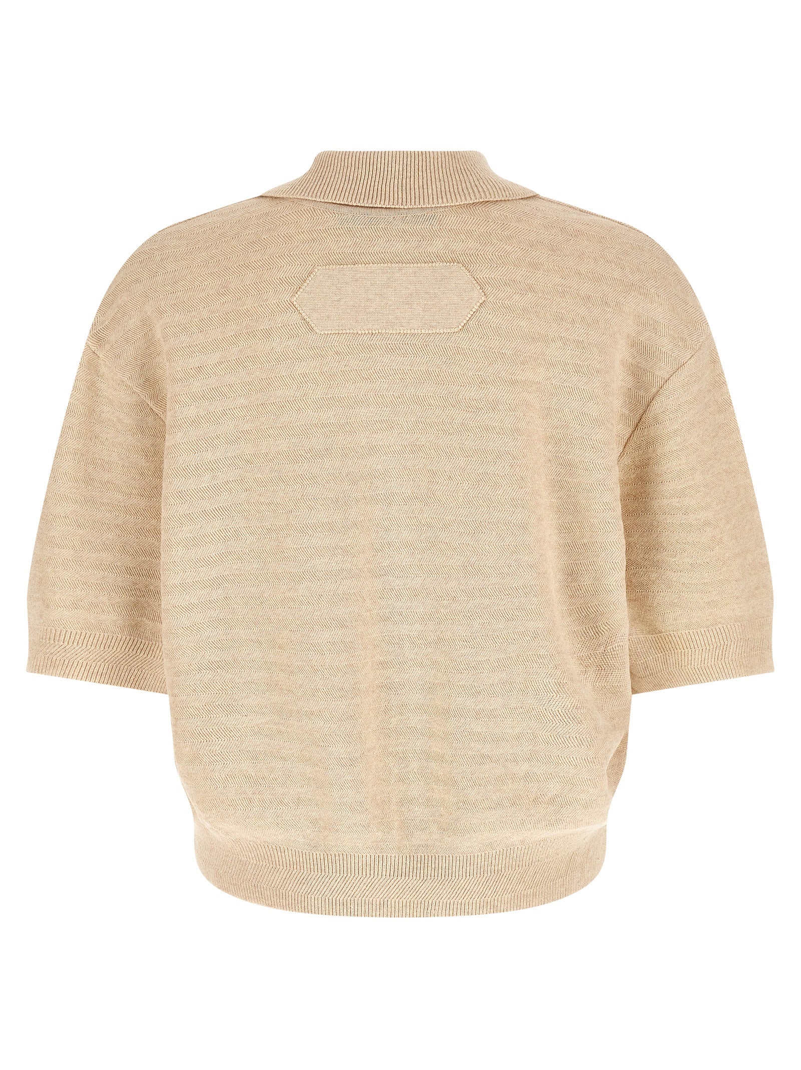 Jacquemus Beige Cotton Polo Shirt Jacquemus