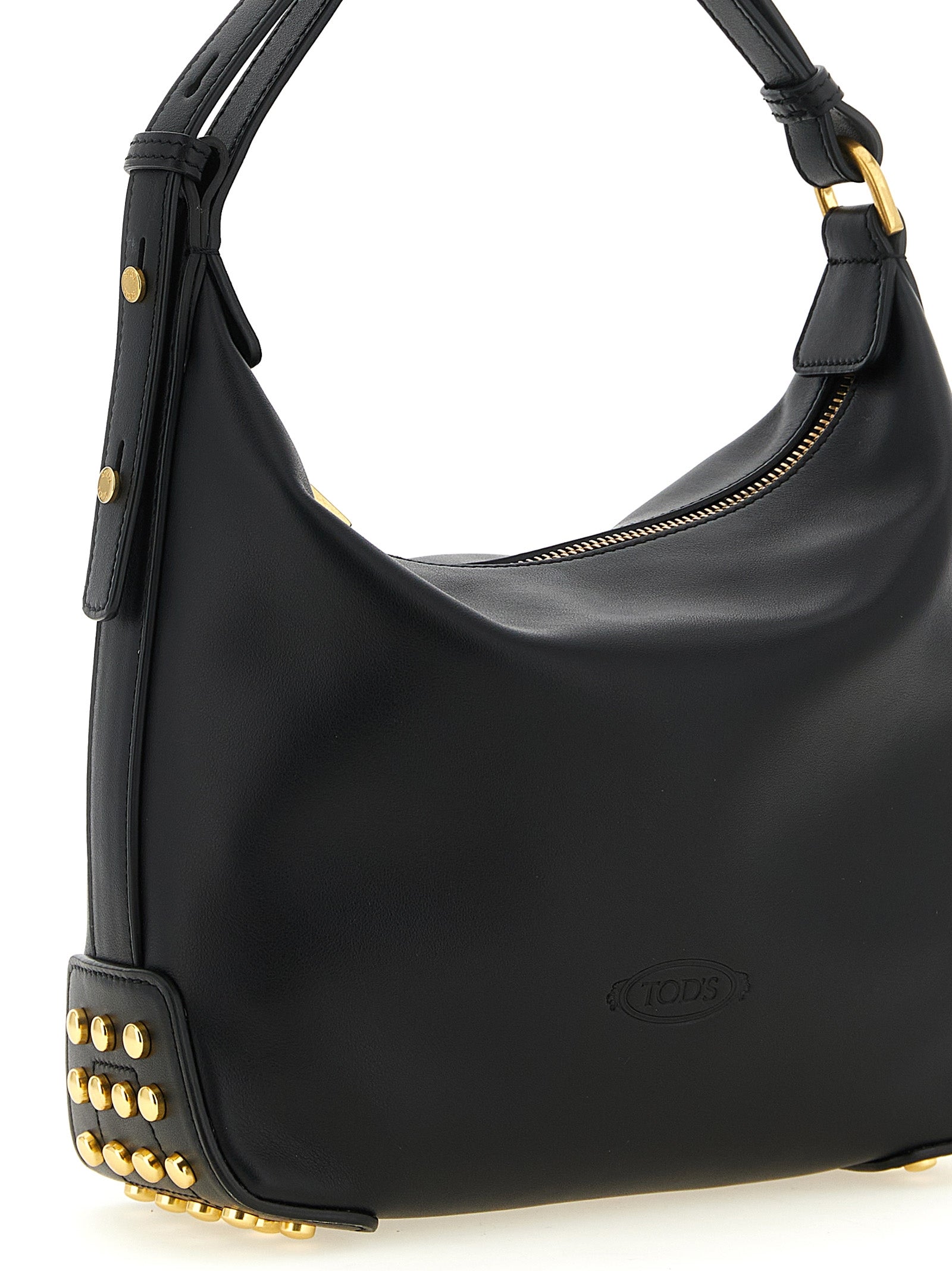 Tod's Black Calfskin Shoulder Bag Tod's