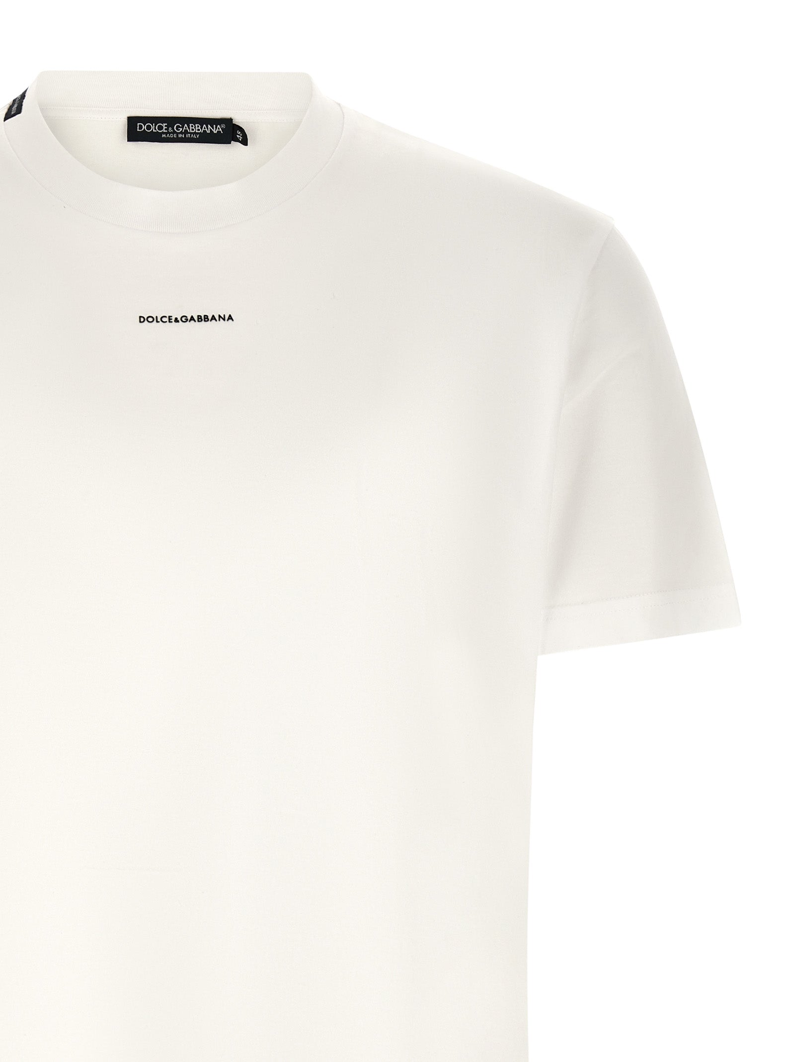 Dolce & Gabbana White Cotton T-Shirt Dolce & Gabbana