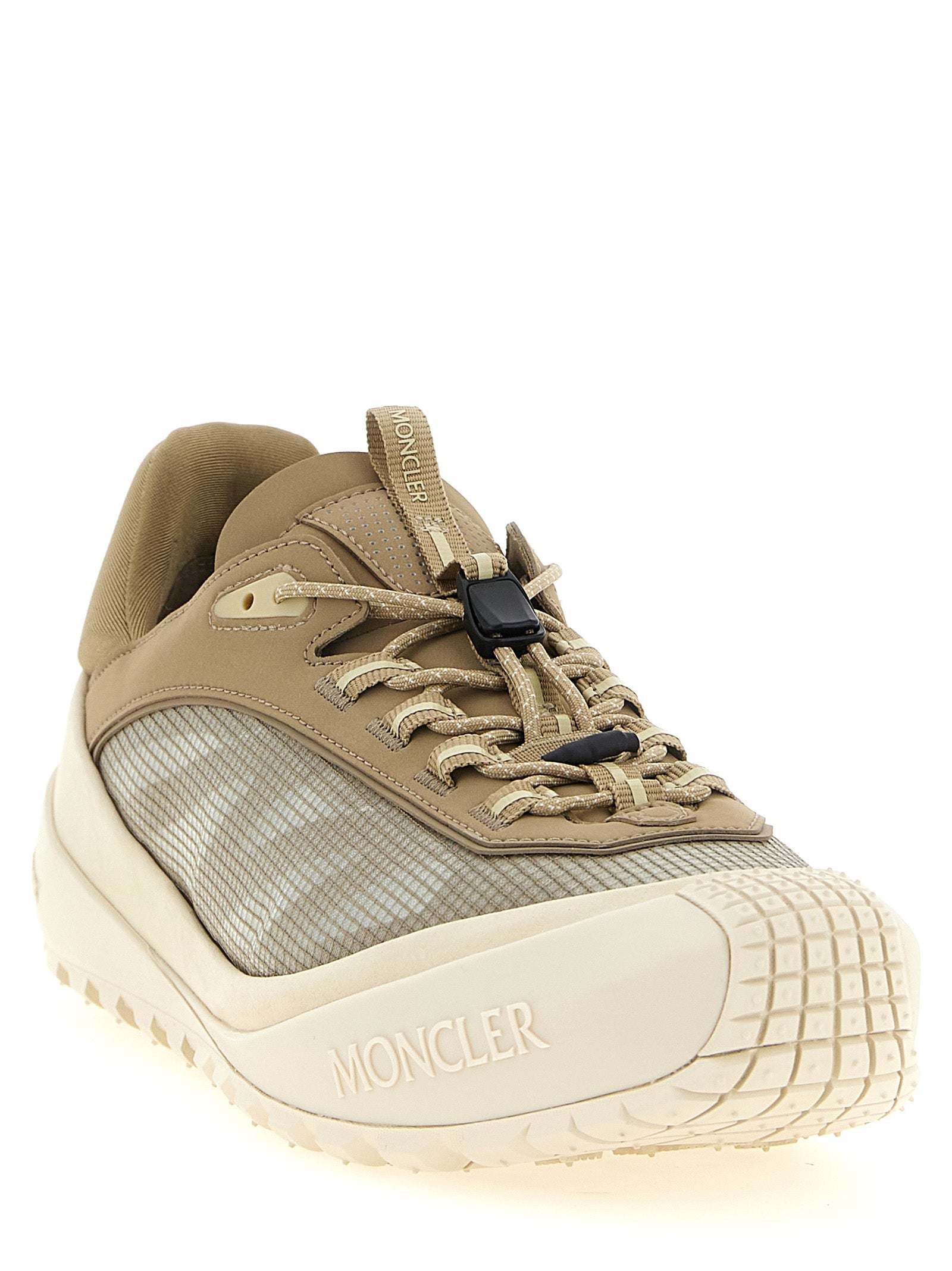 Moncler Beige Polyester Athletic Sneakers Moncler